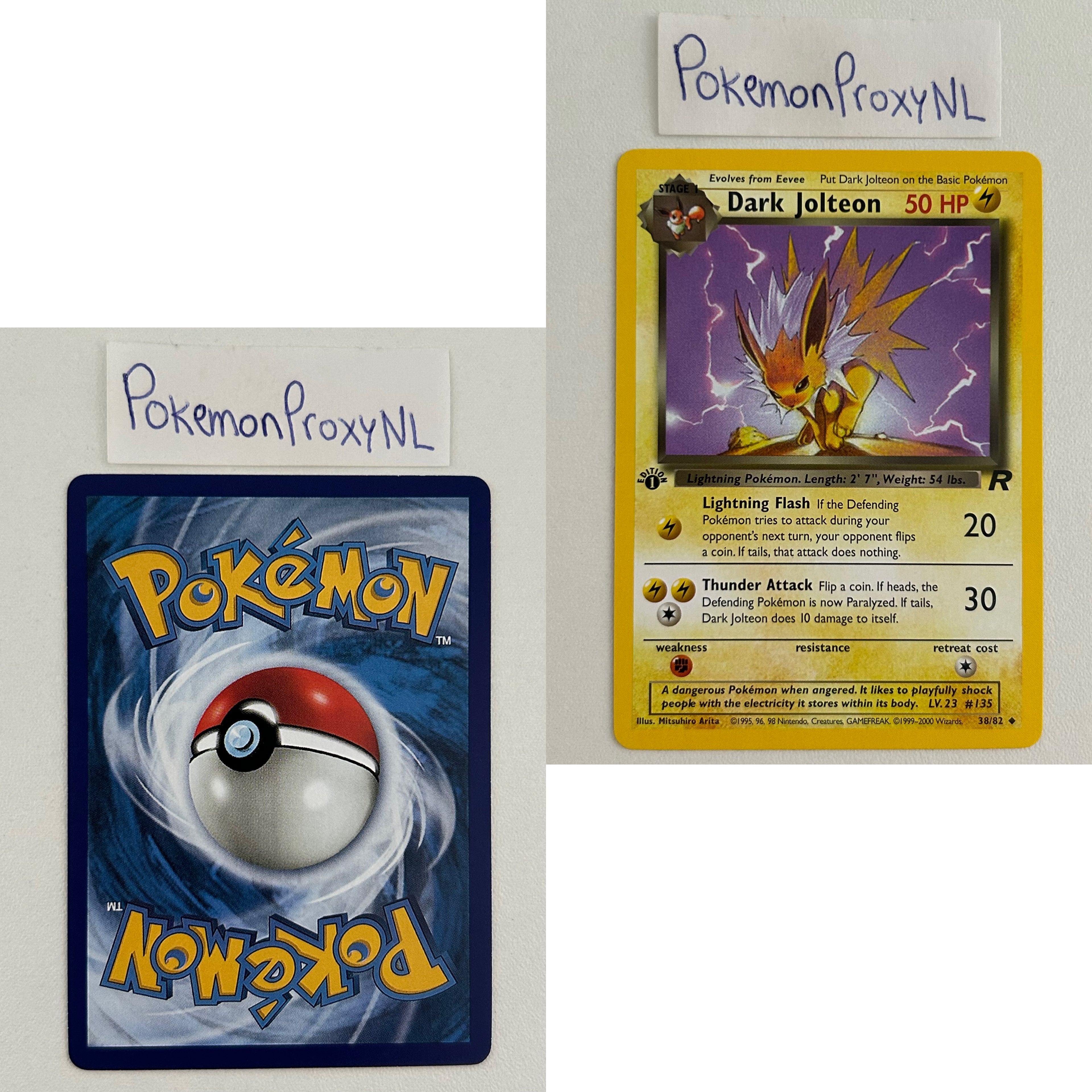 Team Rocket Set (first edition) (RO) / 1/82 - 83/82 / 1999 / PROXY Pokémon TCG card(s)