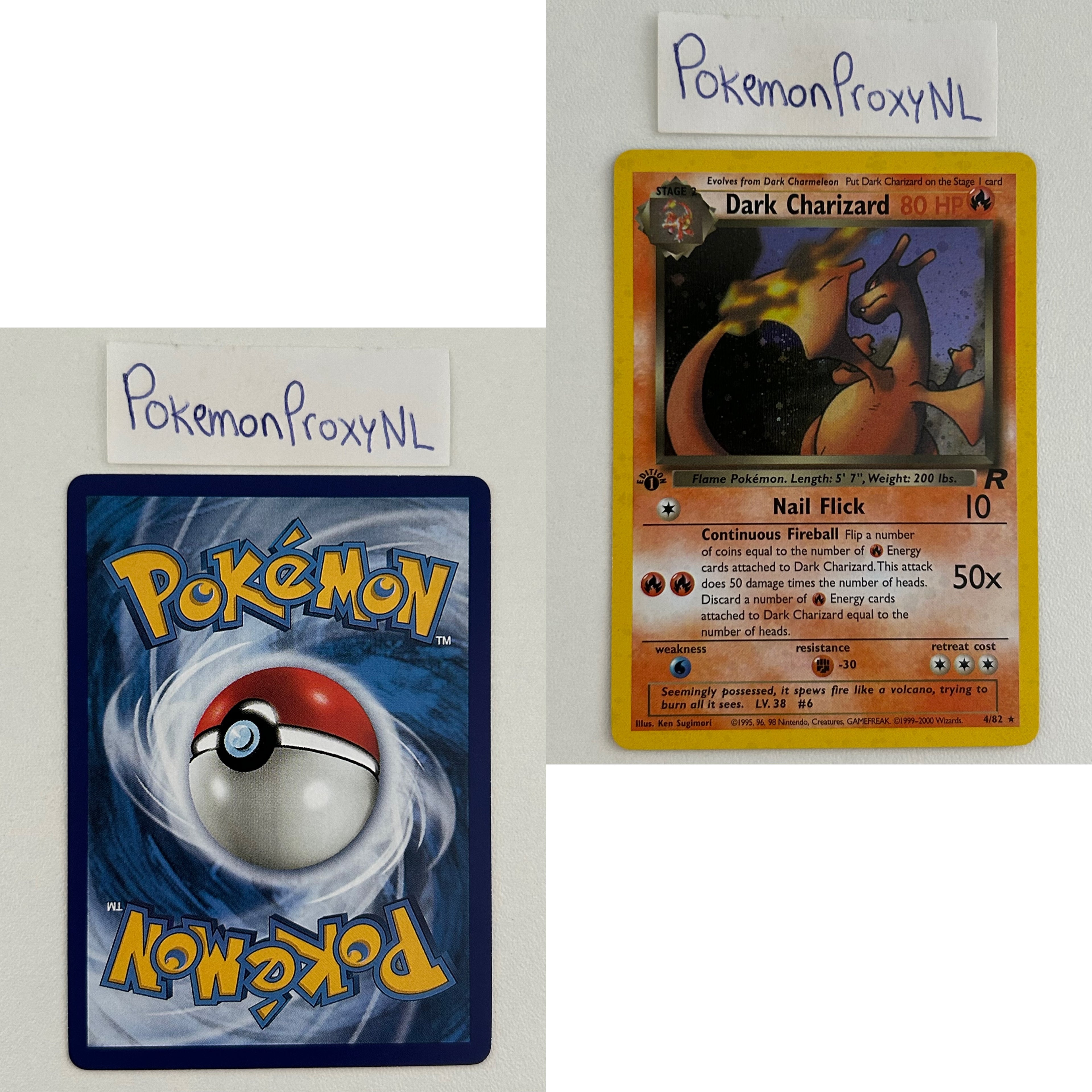 Team Rocket Set (first edition) (RO) / 1/82 - 83/82 / 1999 / PROXY Pokémon TCG card(s)
