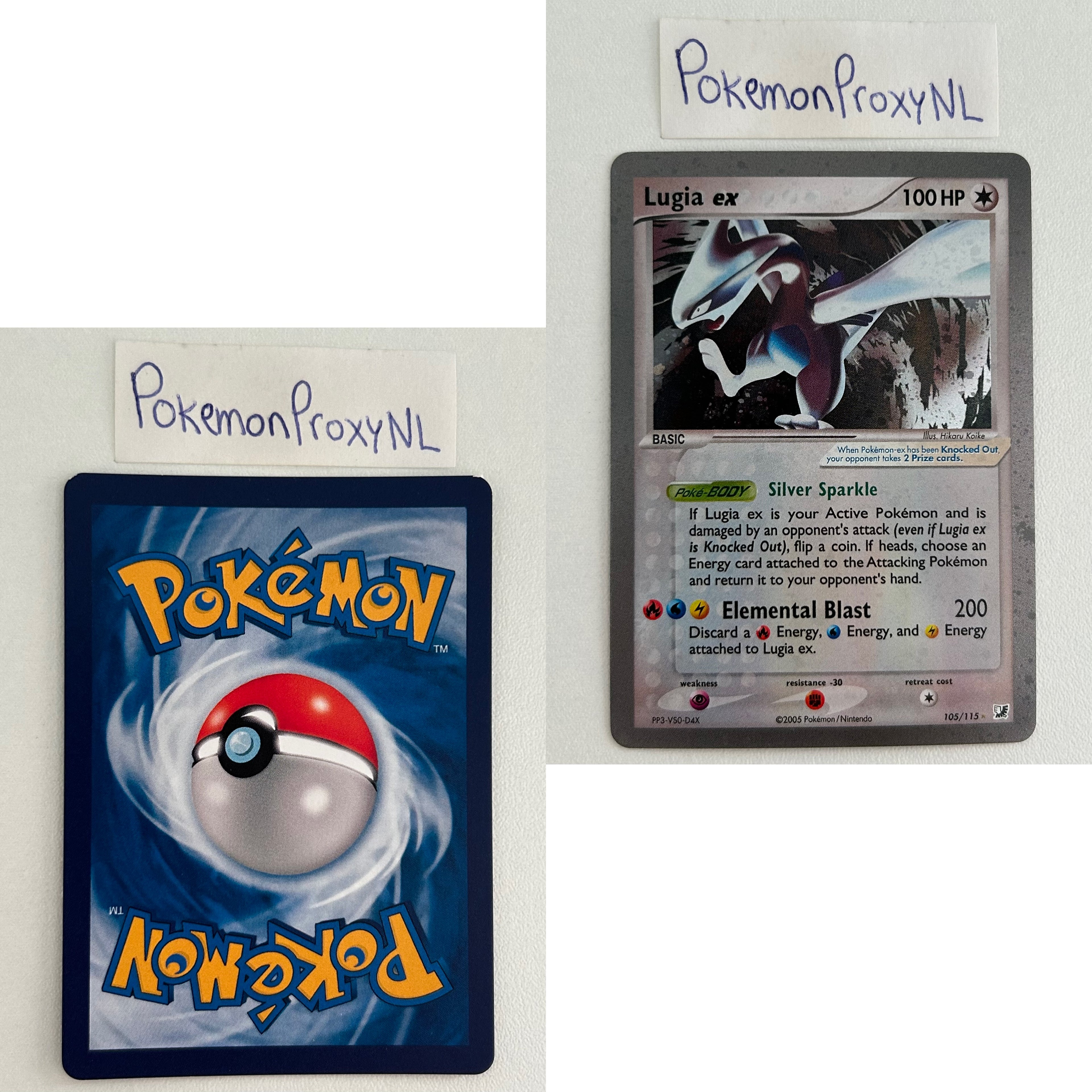 Unseen Forces Set (UF) / 1/115 - 117/115 / 2005 / PROXY Pokémon TCG card(s)