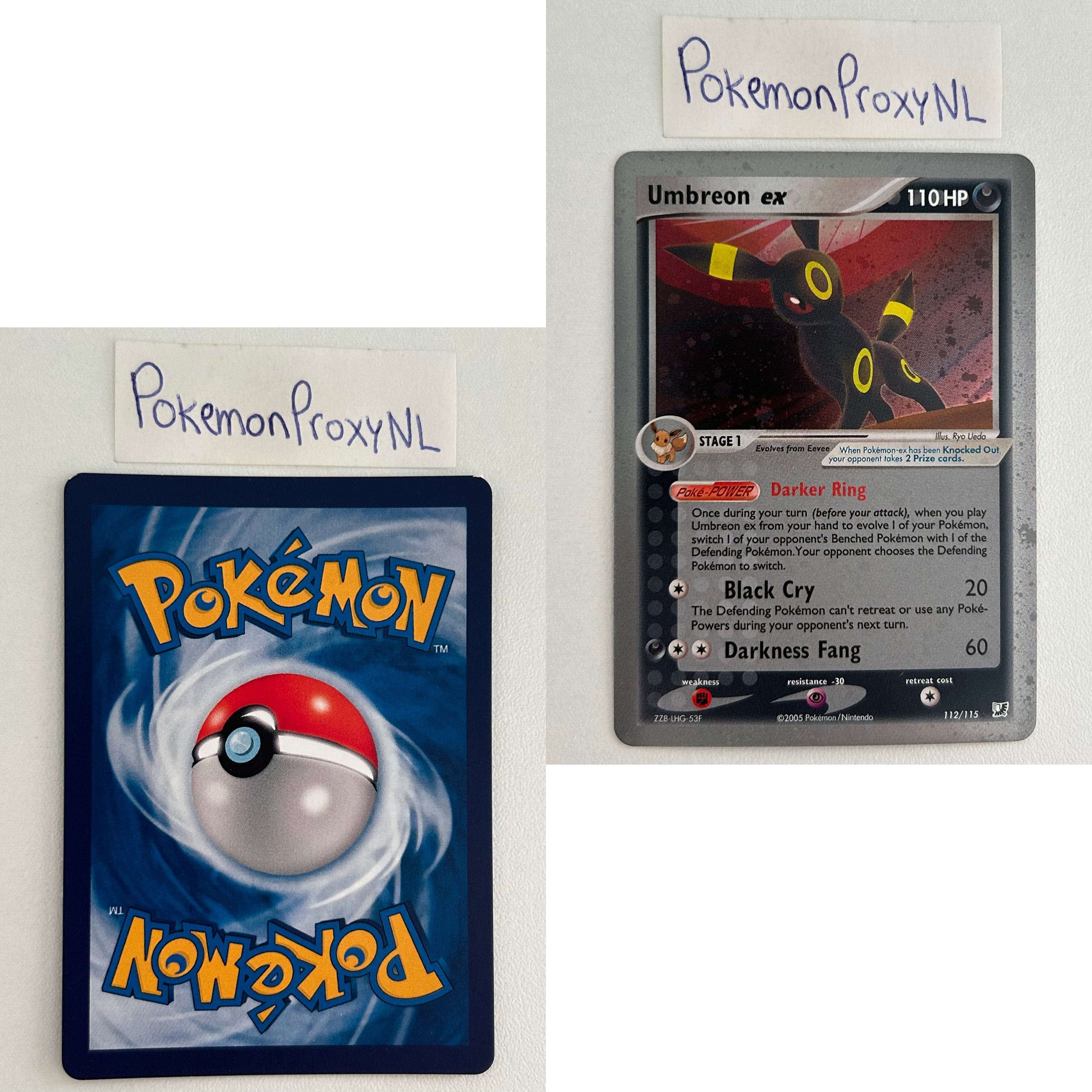 Unseen Forces Set (UF) / 1/115 - 117/115 / 2005 / PROXY Pokémon TCG card(s)