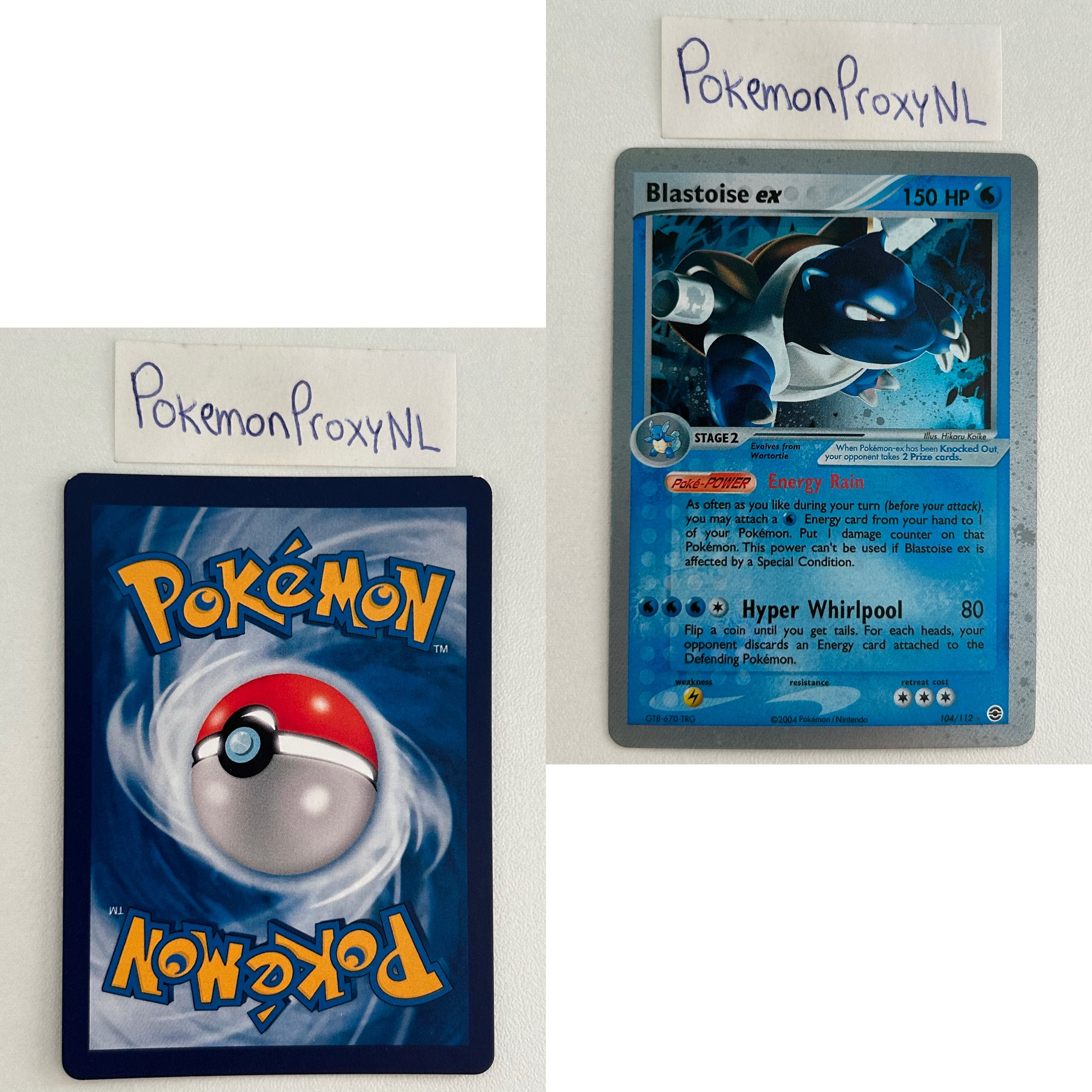 FireRed & LeafGreen Set (RG) / 1/112 - 116/112 / 2004 / PROXY Pokémon TCG card(s)