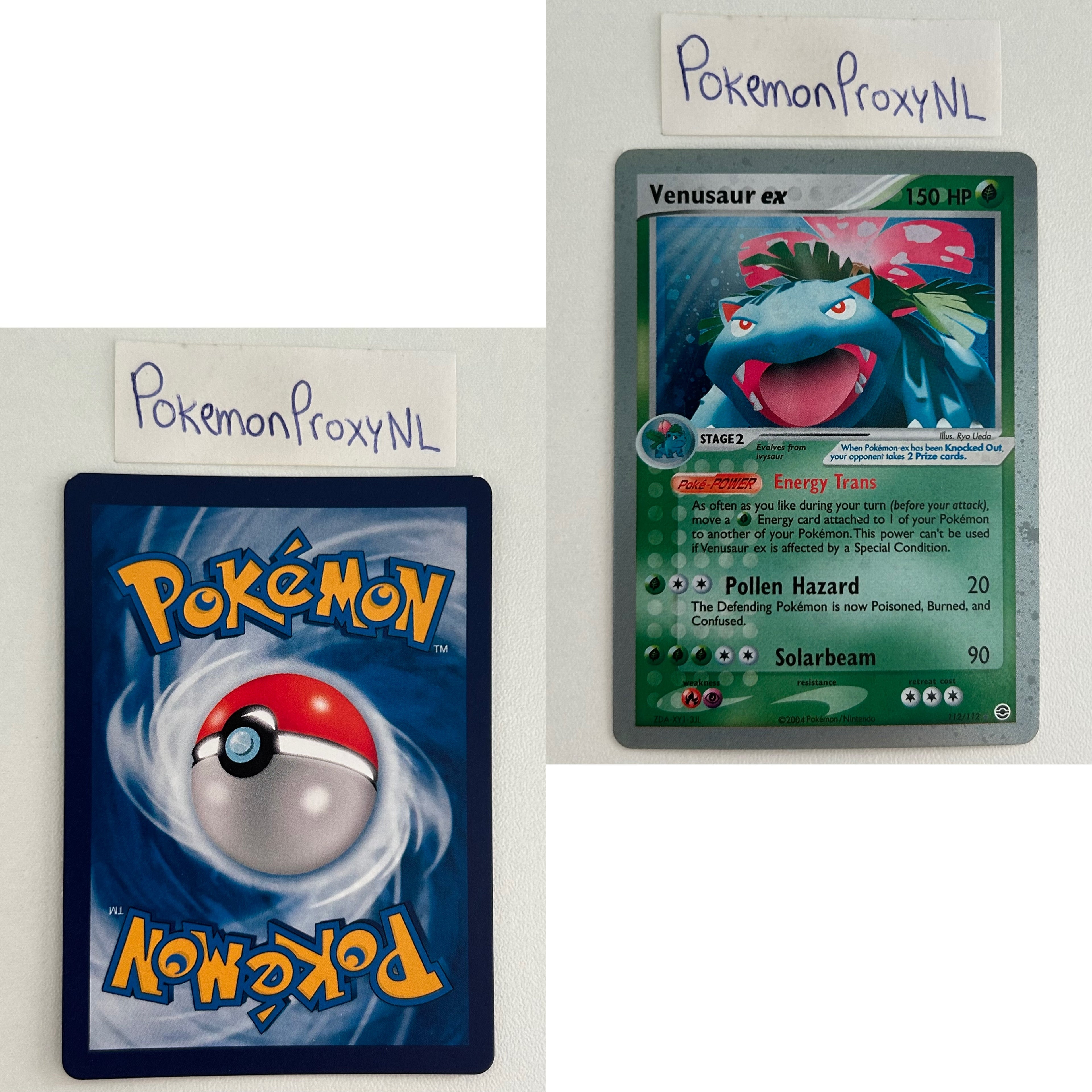 FireRed & LeafGreen Set (RG) / 1/112 - 116/112 / 2004 / PROXY Pokémon TCG card(s)