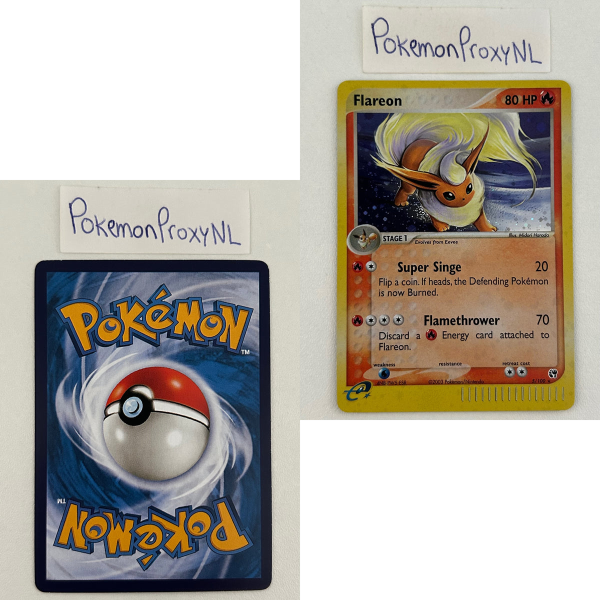 Sandstorm Set (SS) / 2003 / PROXY Pokémon TCG card(s)