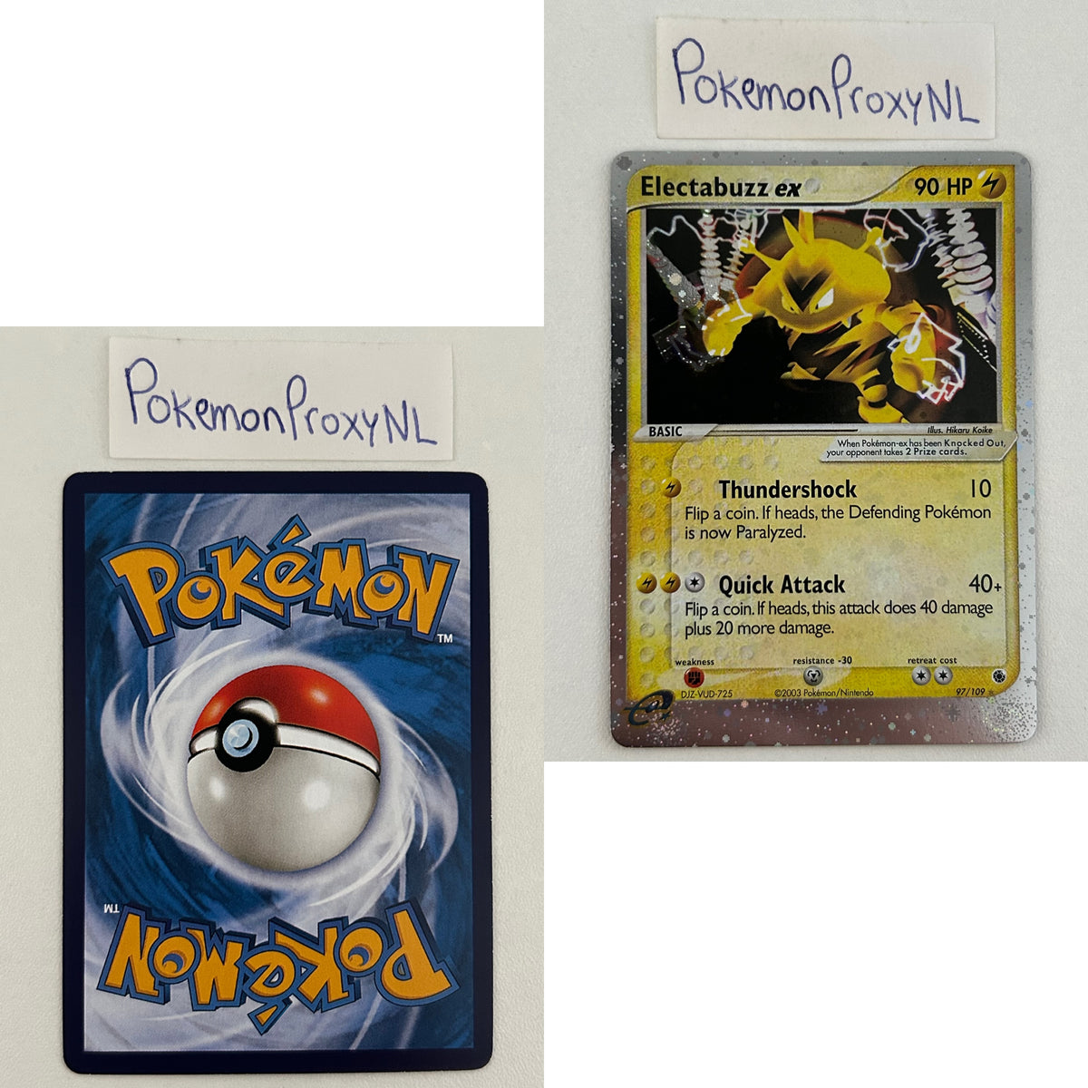 Ruby & Sapphire Set (RS) / 2003 / PROXY Pokémon TCG card(s)