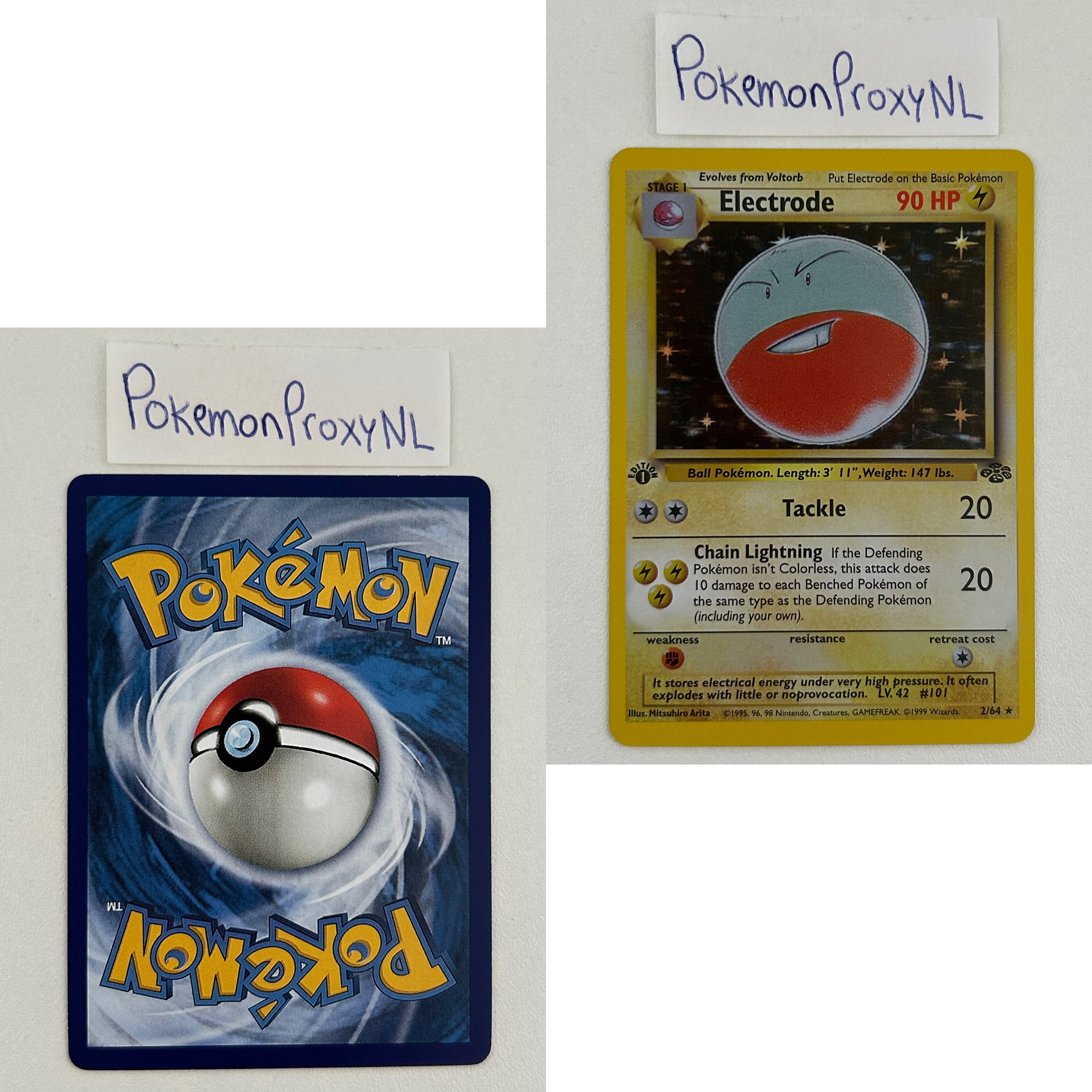 Jungle Set (first edition) (JU) / 1/64 - 64/64 / 1999 / PROXY Pokémon TCG card(s)