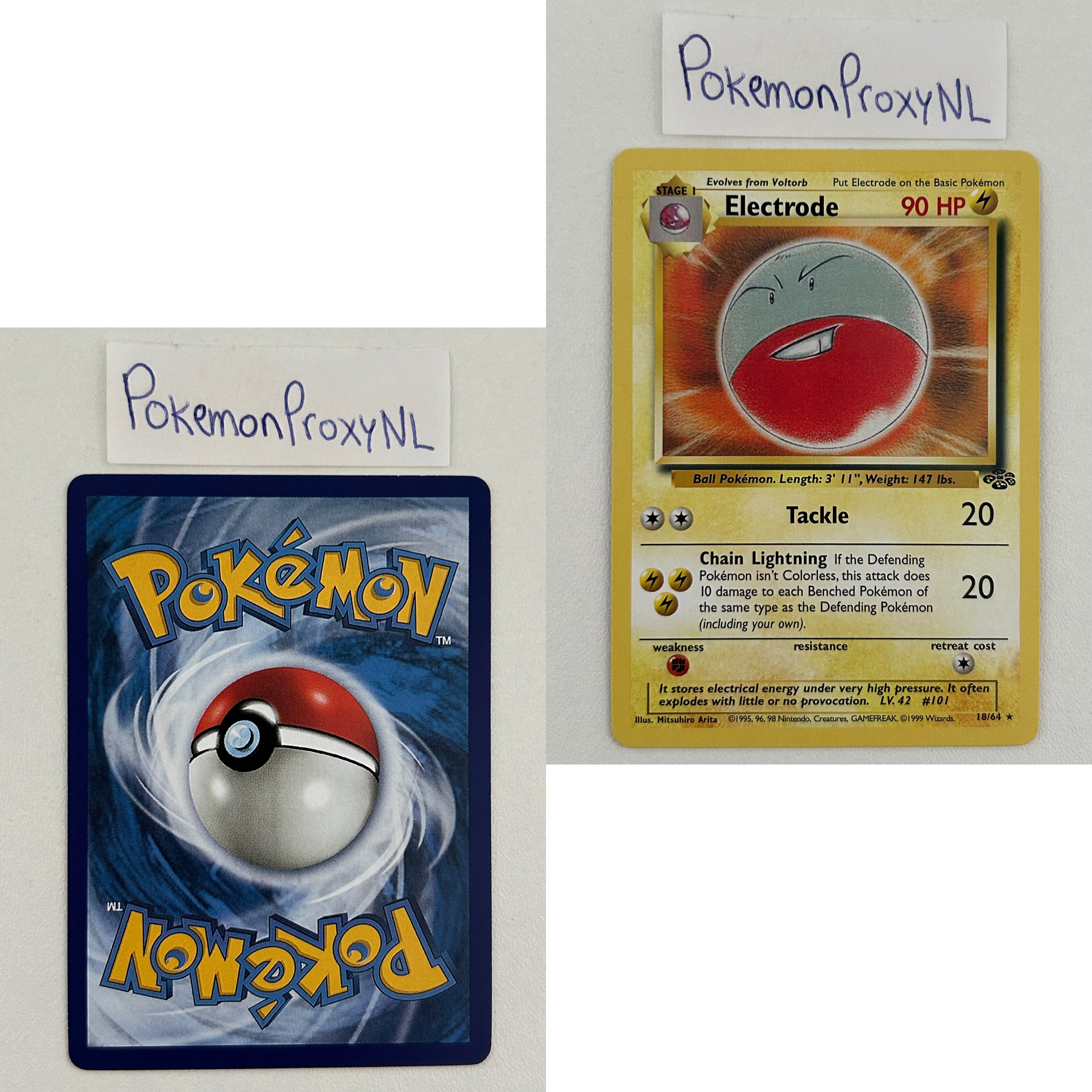 Jungle Set (first edition) (JU) / 1/64 - 64/64 / 1999 / PROXY Pokémon TCG card(s)