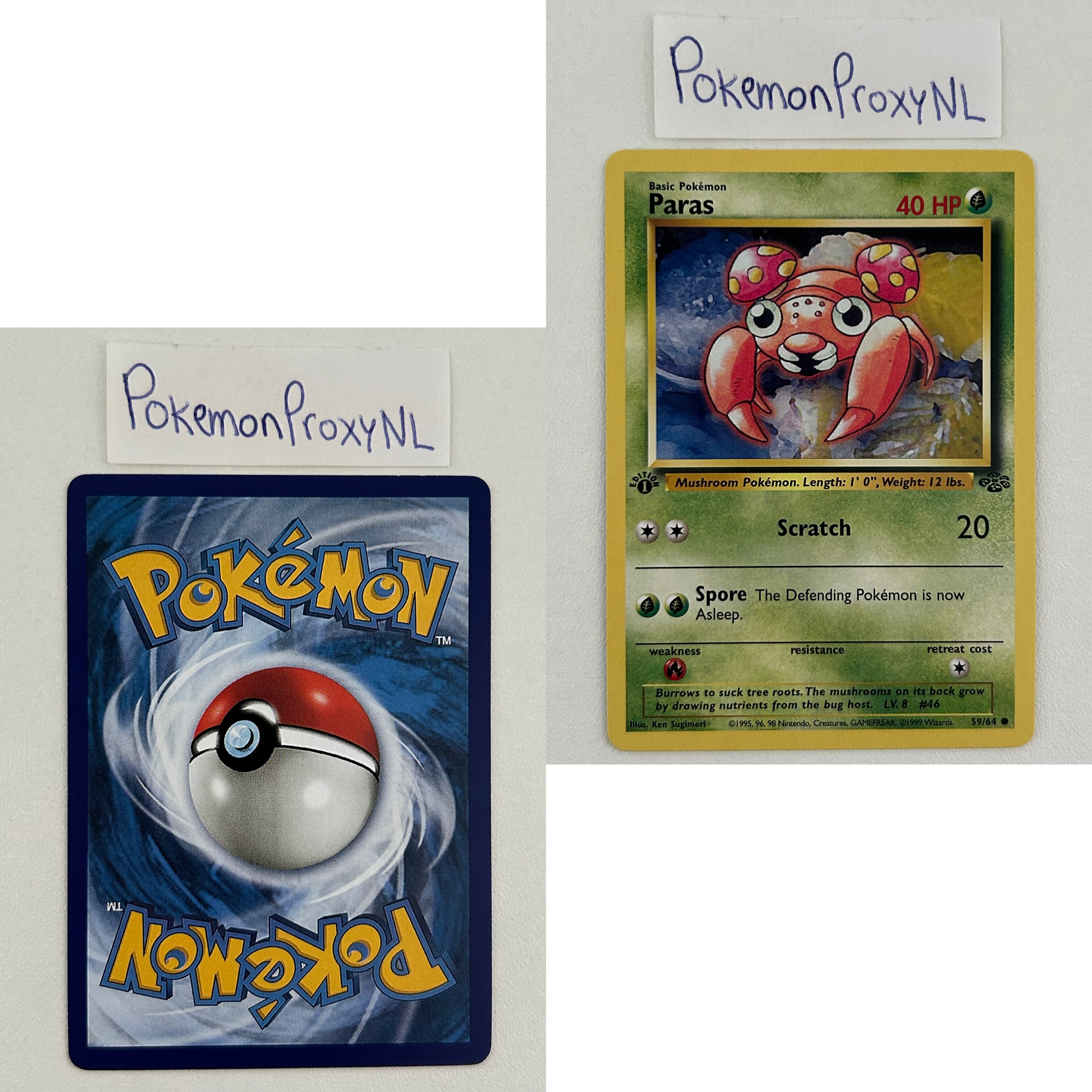 Jungle Set (first edition) (JU) / 1/64 - 64/64 / 1999 / PROXY Pokémon TCG card(s)