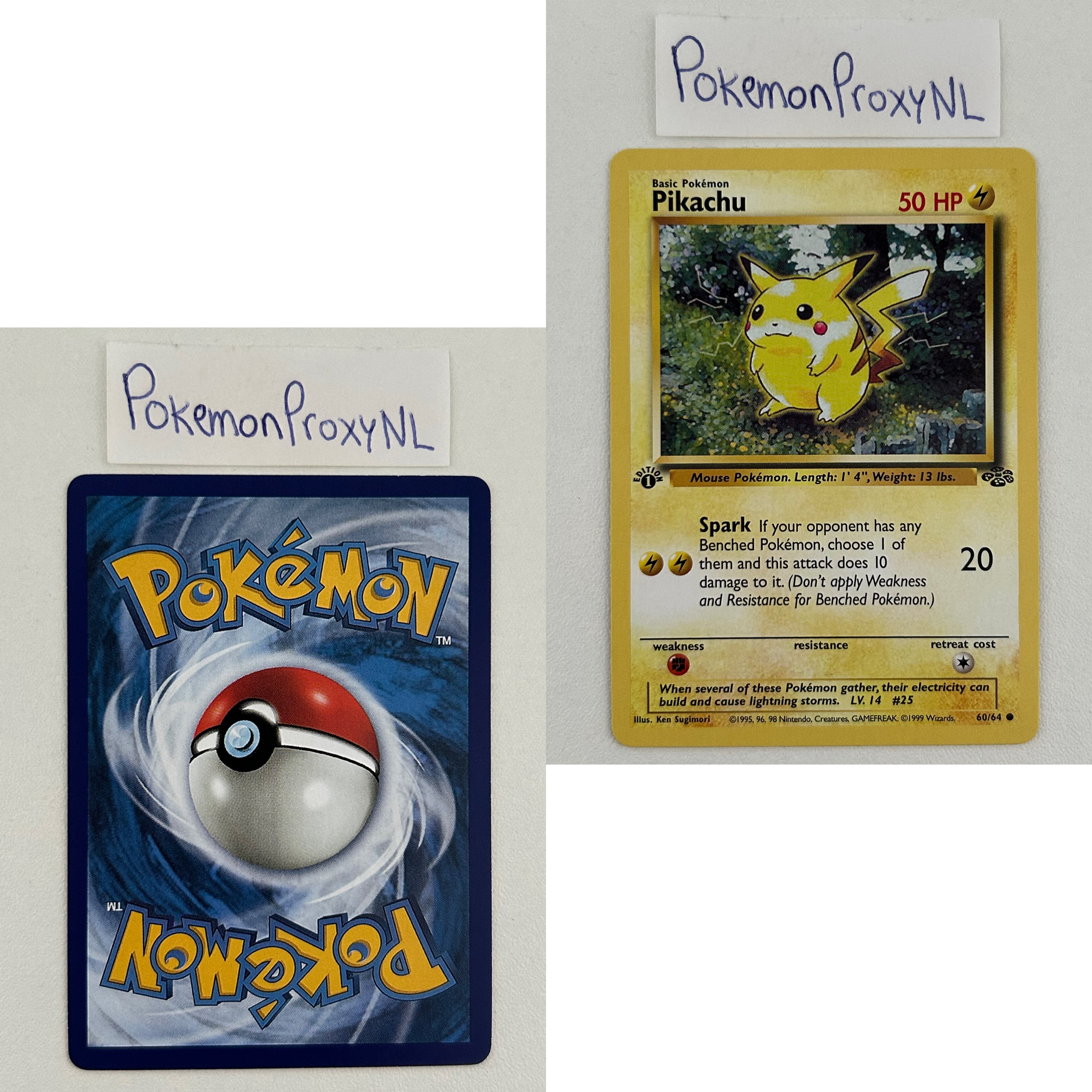 Jungle Set (first edition) (JU) / 1/64 - 64/64 / 1999 / PROXY Pokémon TCG card(s)