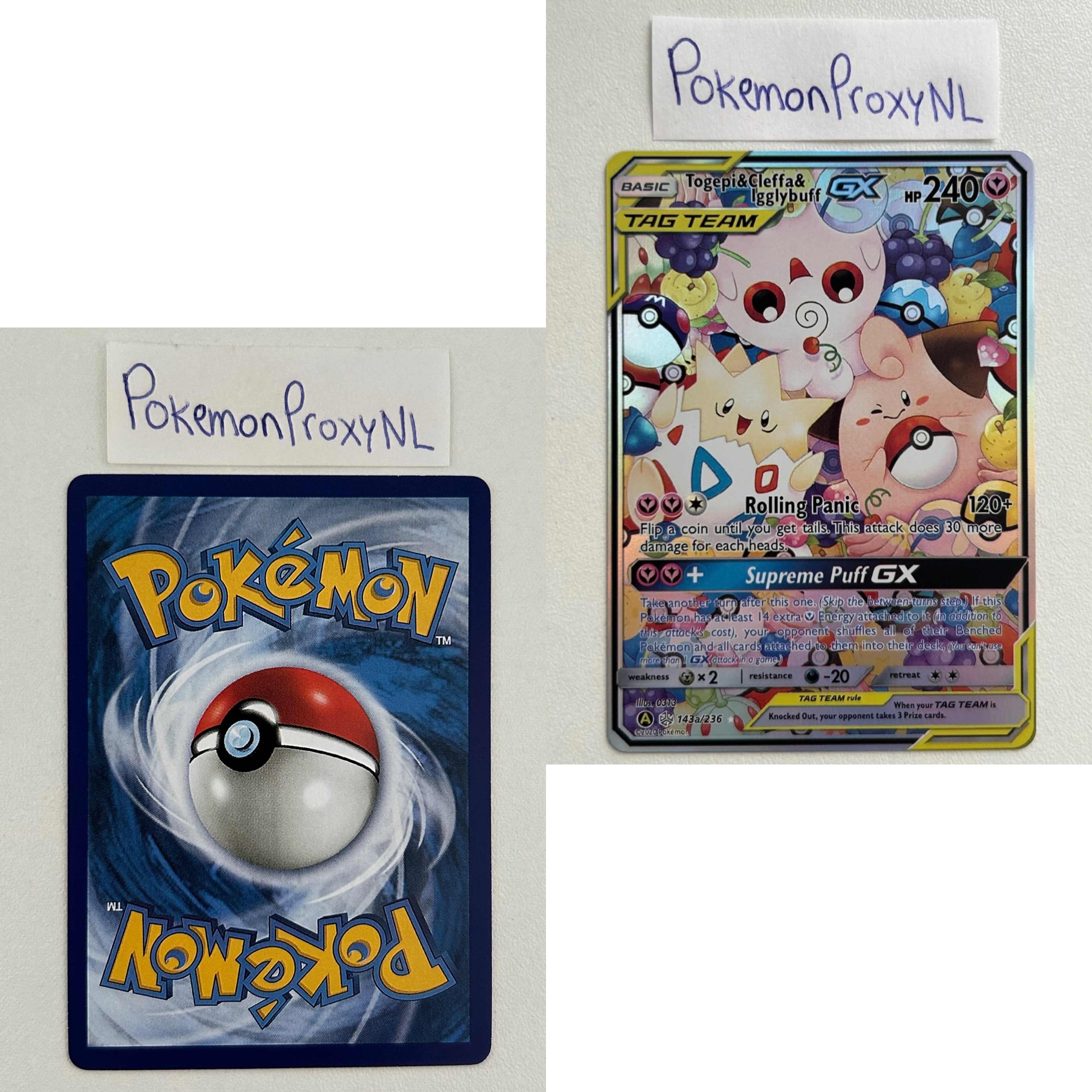 Cosmic Eclipse Set (CEC) / 001/236 - 143a/236 / 2019-2020 / PROXY Pokémon TCG card(s)