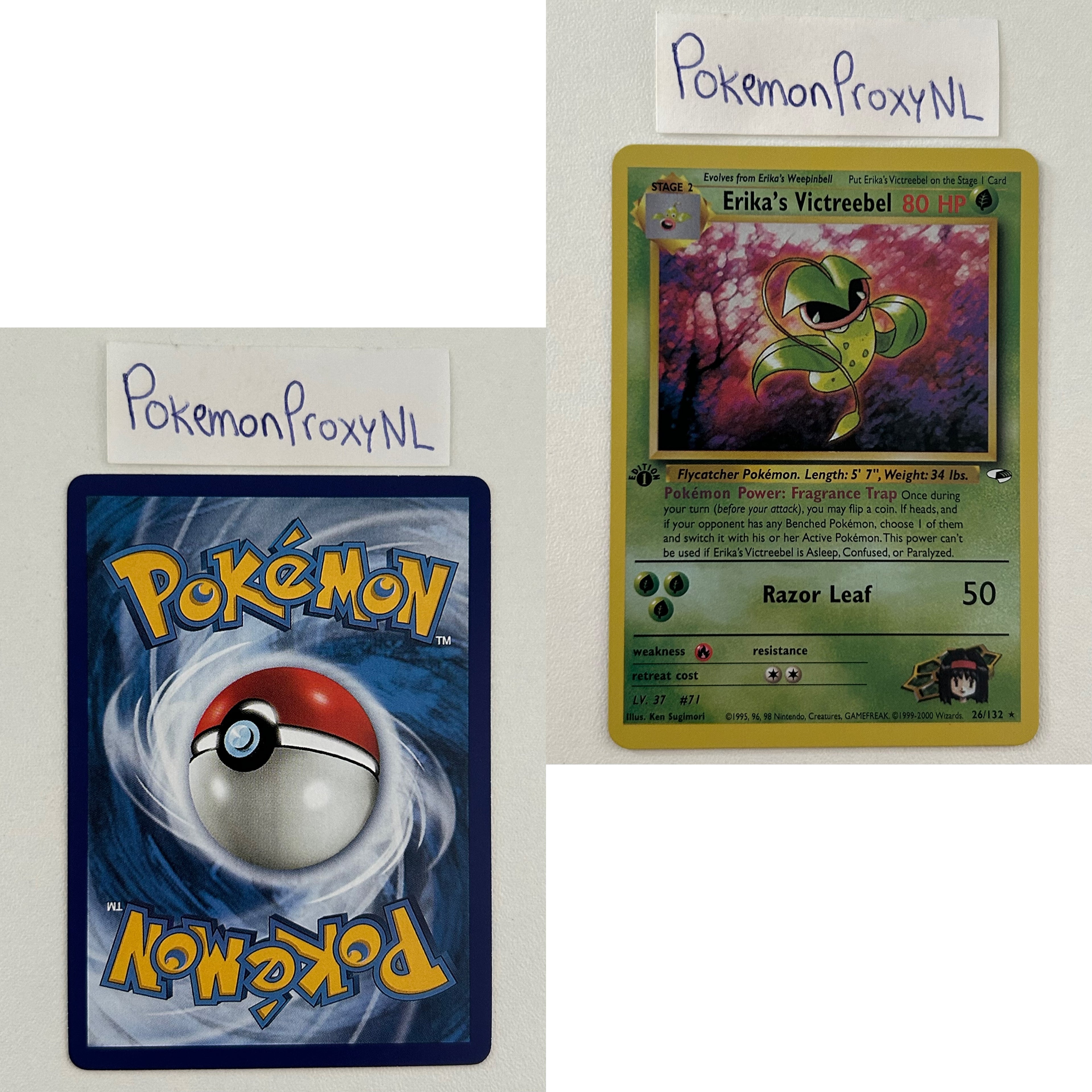 Gym Heroes Set (first edition) (G1) / 1/132 - 132/132 / 1999 / PROXY Pokémon TCG card(s)
