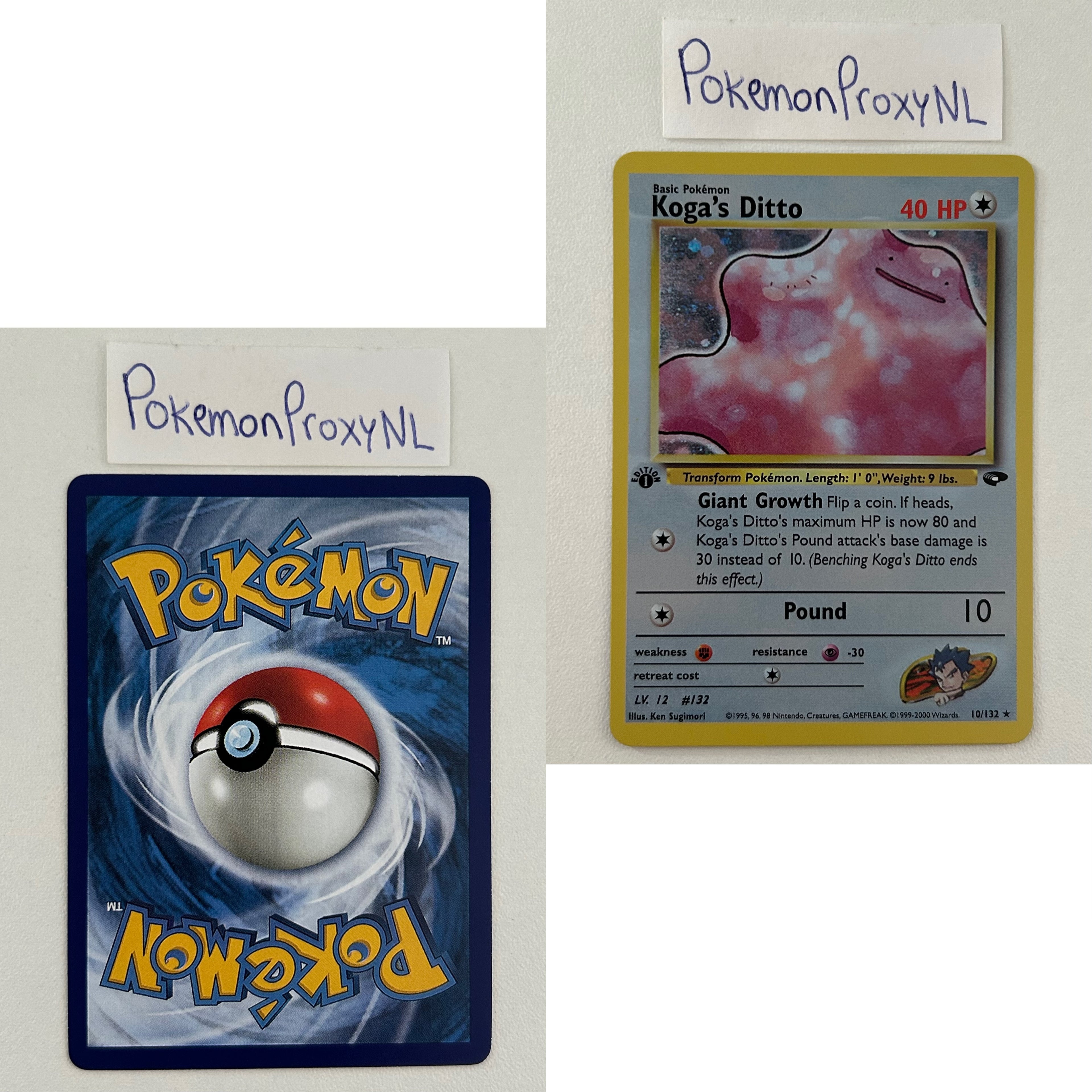 Gym Challenge Set (first edition) (G2) / 1/132 - 132/132 / 1999 / PROXY Pokémon TCG card(s)