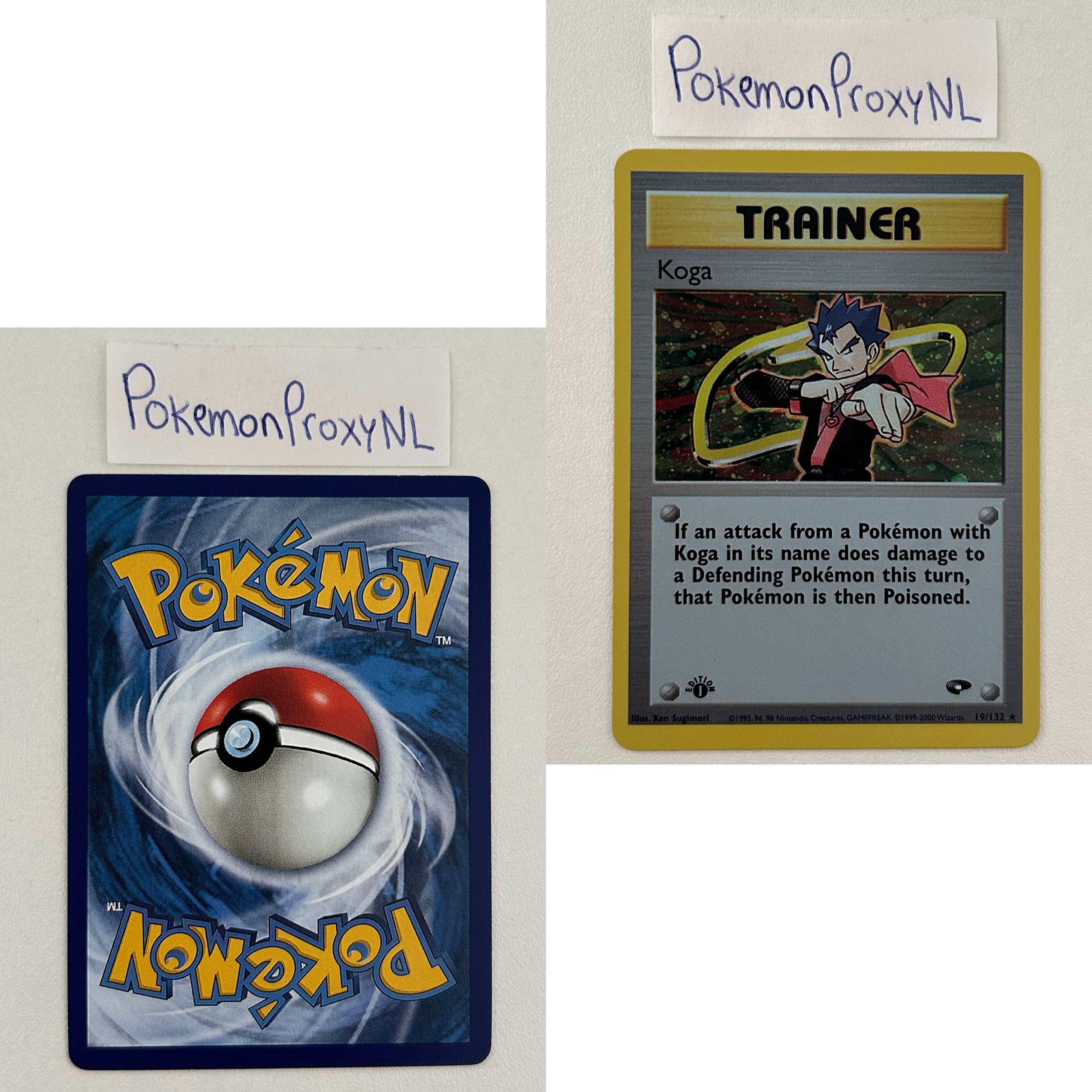 Gym Challenge Set (first edition) (G2) / 1/132 - 132/132 / 1999 / PROXY Pokémon TCG card(s)