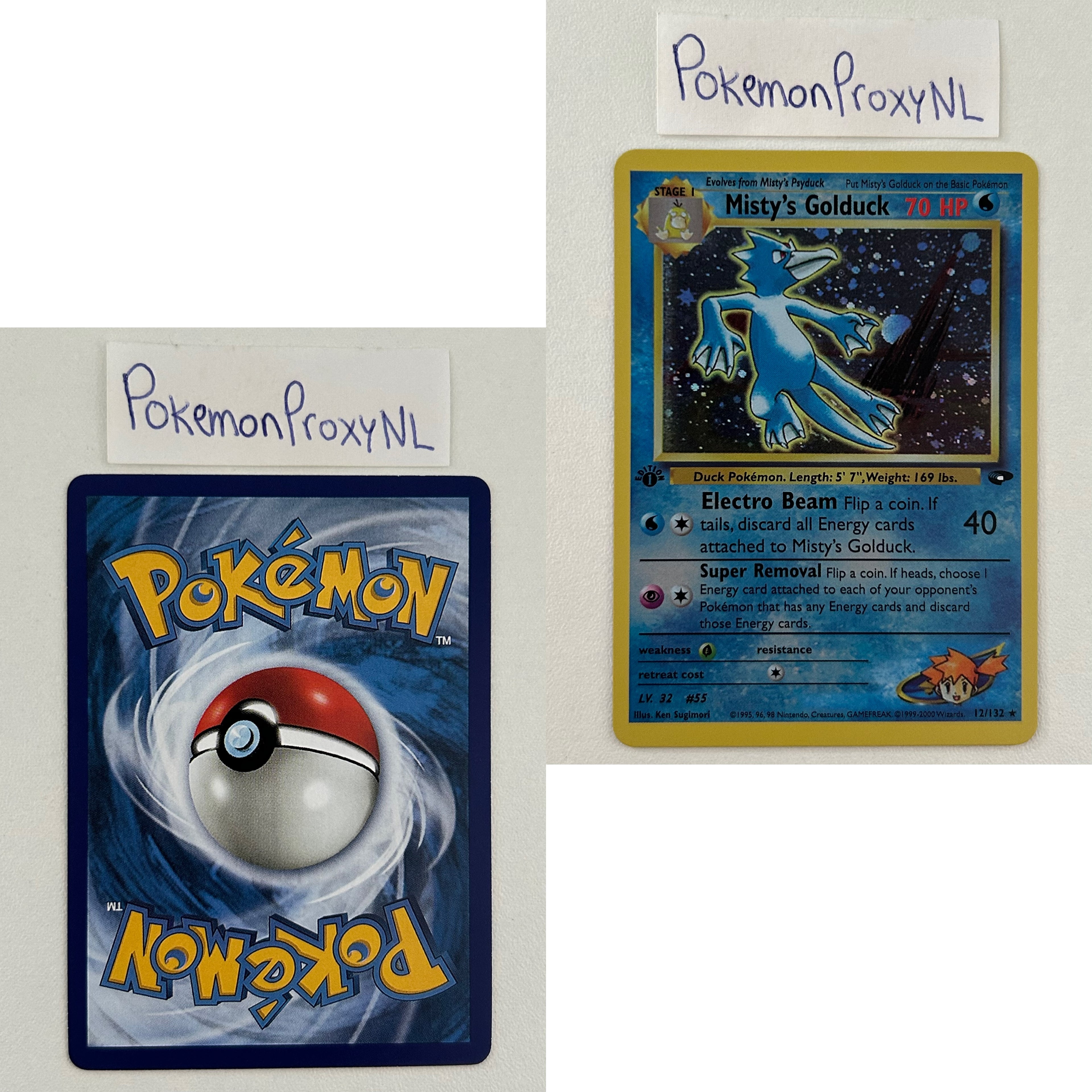 Gym Challenge Set (first edition) (G2) / 1/132 - 132/132 / 1999 / PROXY Pokémon TCG card(s)
