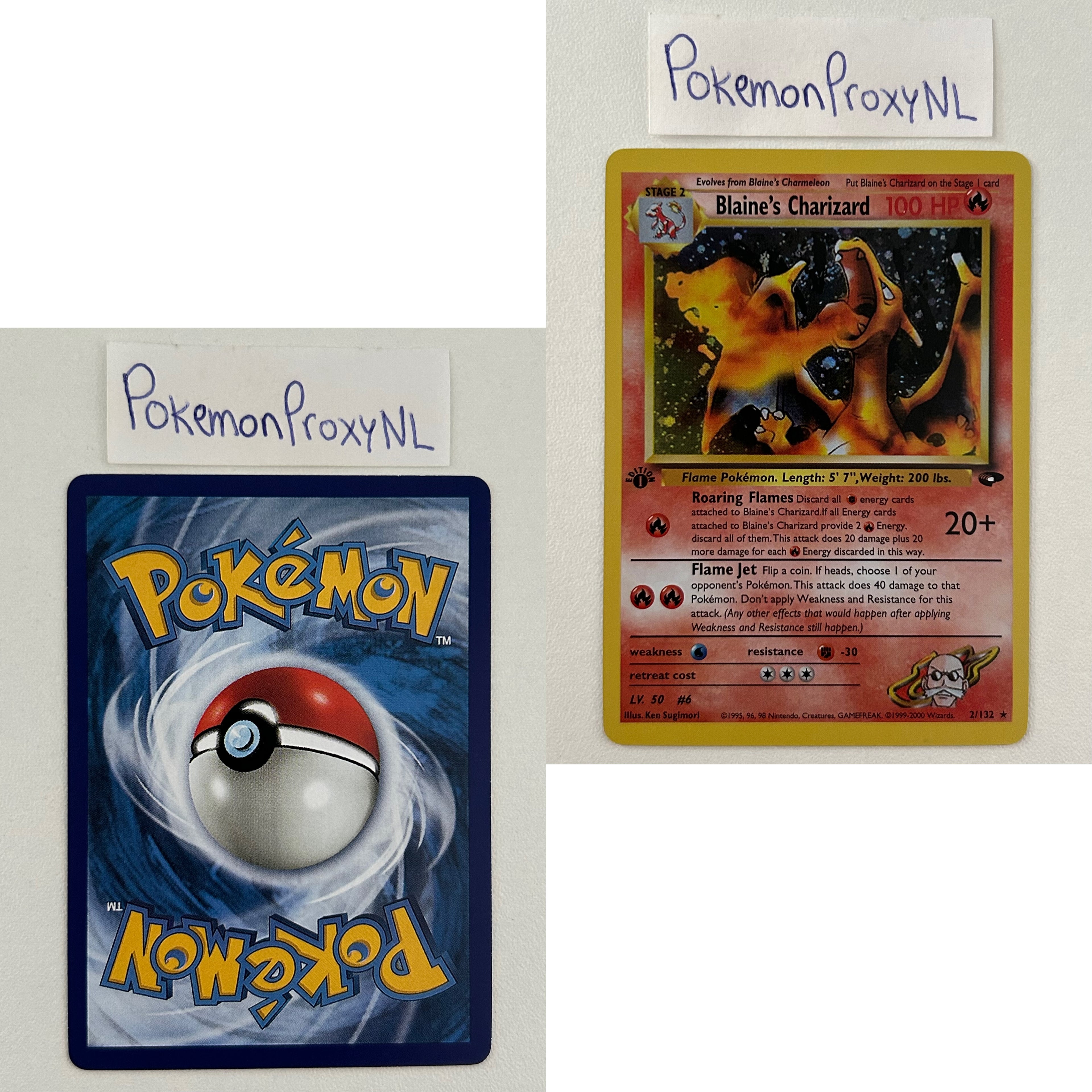 Gym Challenge Set (first edition) (G2) / 1/132 - 132/132 / 1999 / PROXY Pokémon TCG card(s)