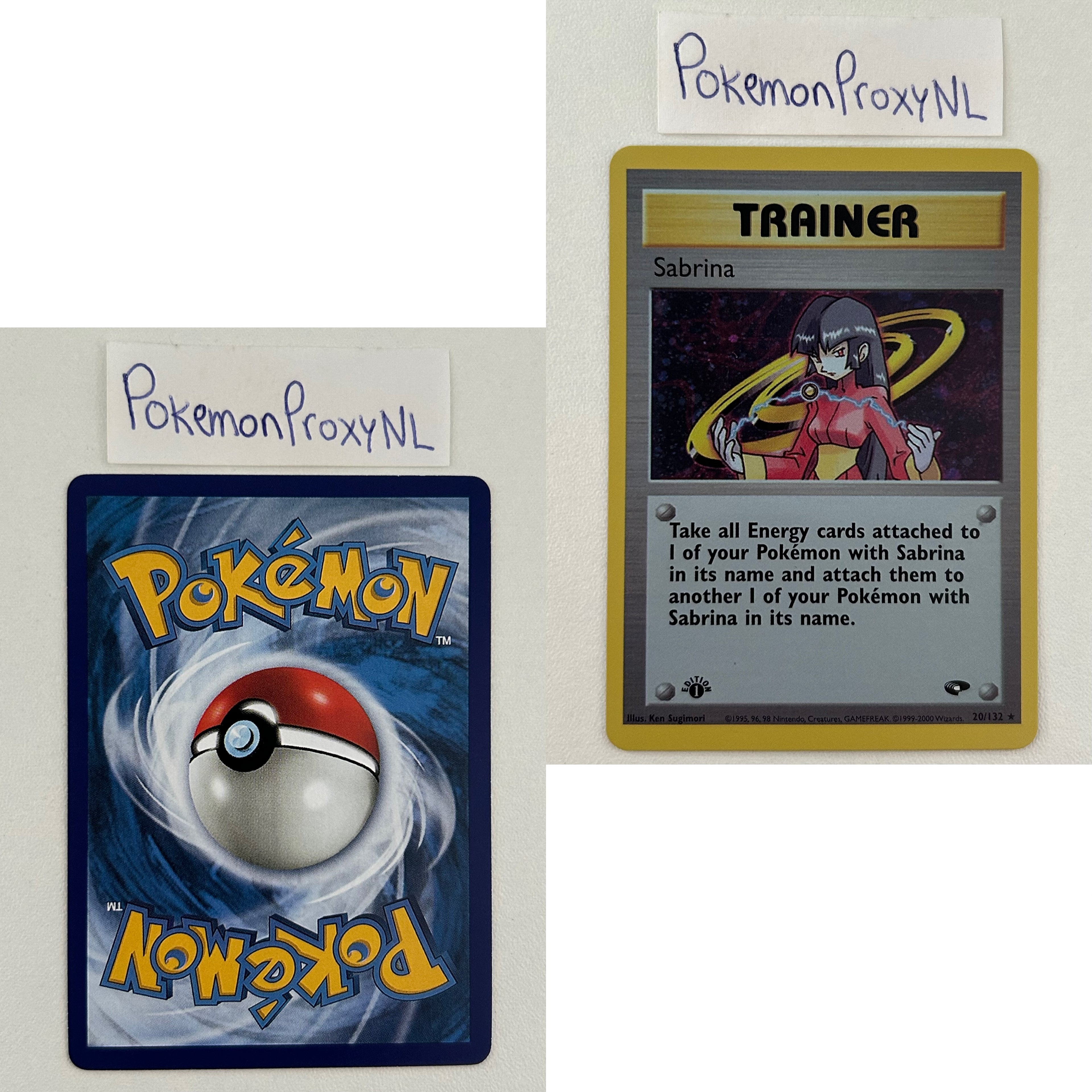 Gym Challenge Set (first edition) (G2) / 1/132 - 132/132 / 1999 / PROXY Pokémon TCG card(s)