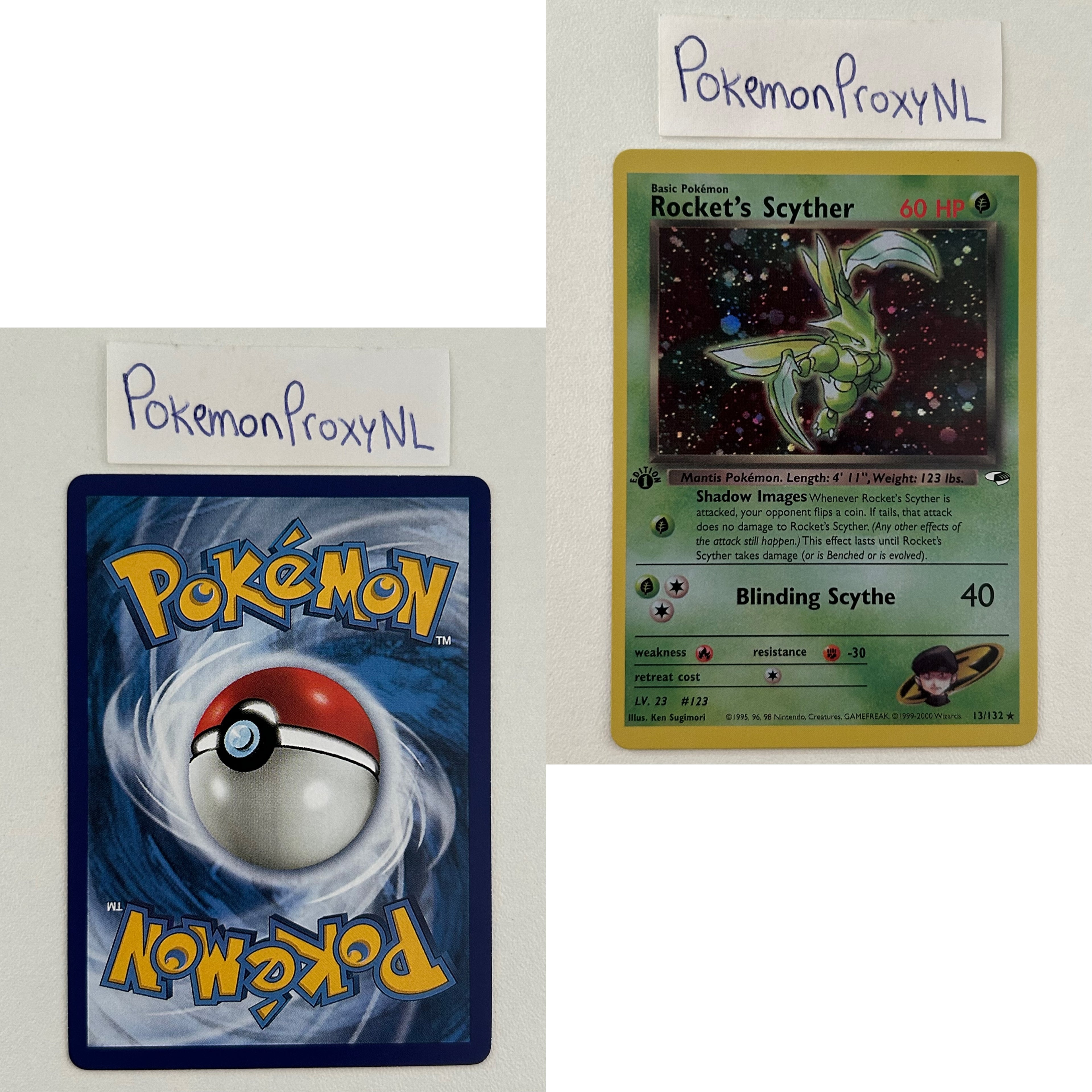 Gym Heroes Set (first edition) (G1) / 1/132 - 132/132 / 1999 / PROXY Pokémon TCG card(s)