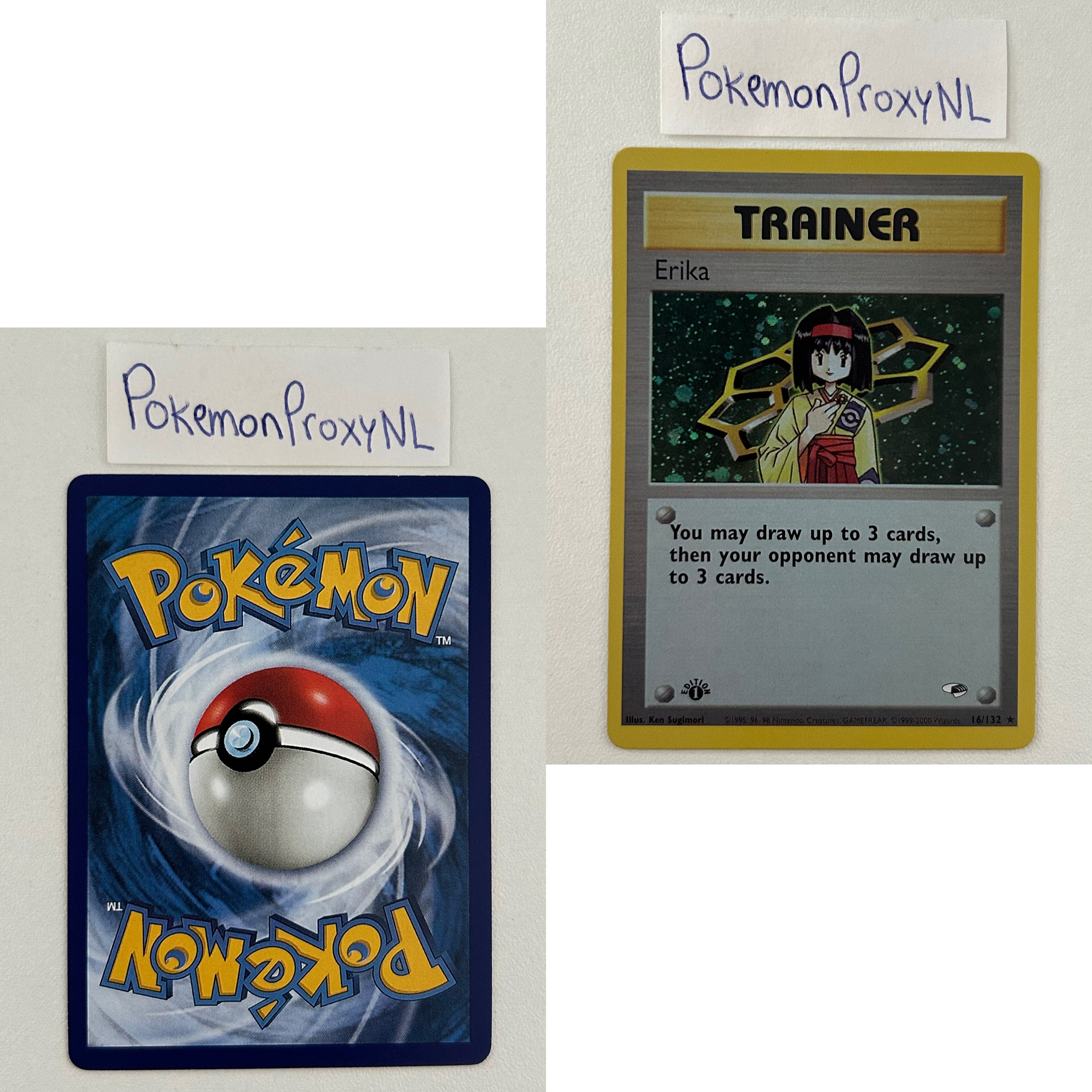 Gym Heroes Set (first edition) (G1) / 1/132 - 132/132 / 1999 / PROXY Pokémon TCG card(s)