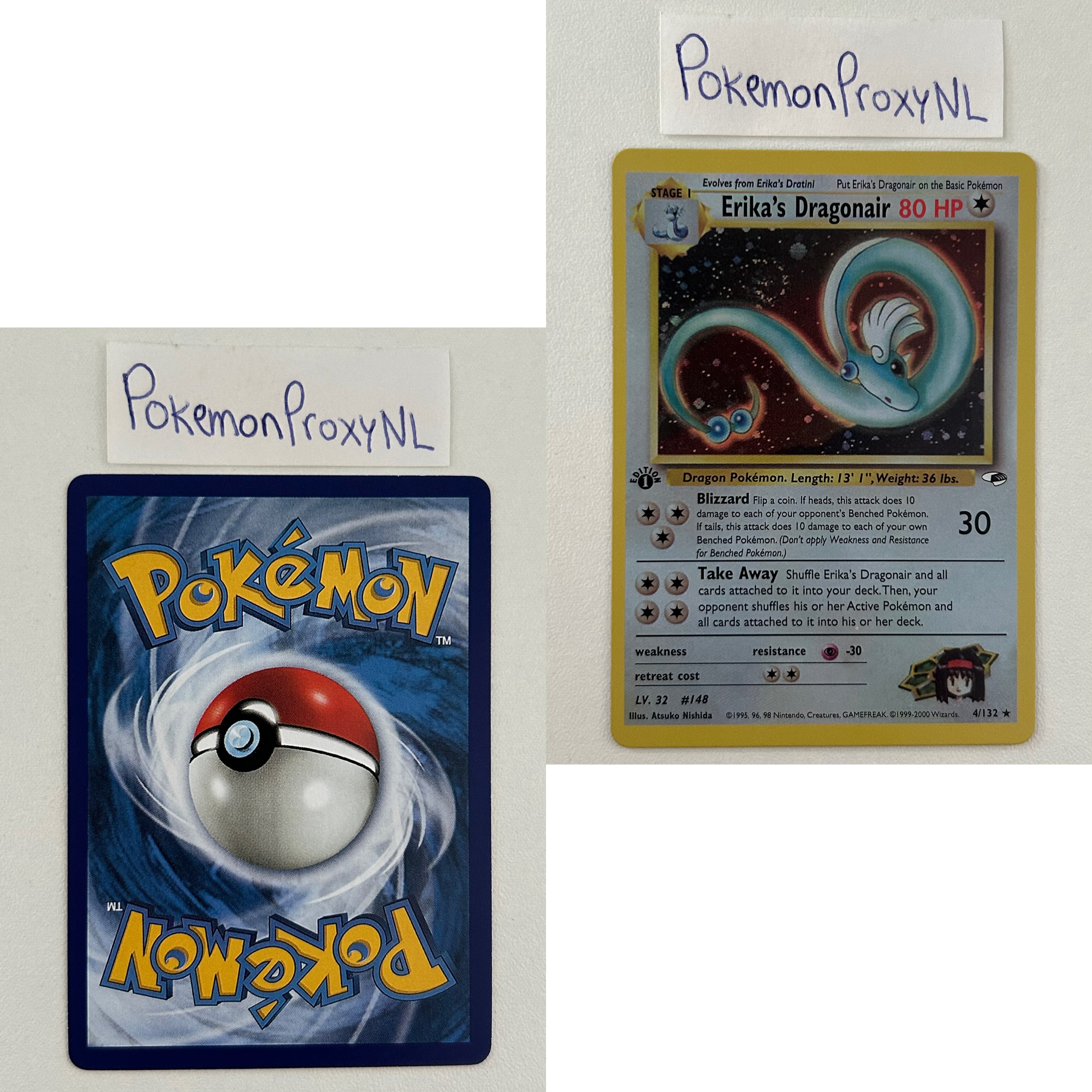 Gym Heroes Set (first edition) (G1) / 1/132 - 132/132 / 1999 / PROXY Pokémon TCG card(s)