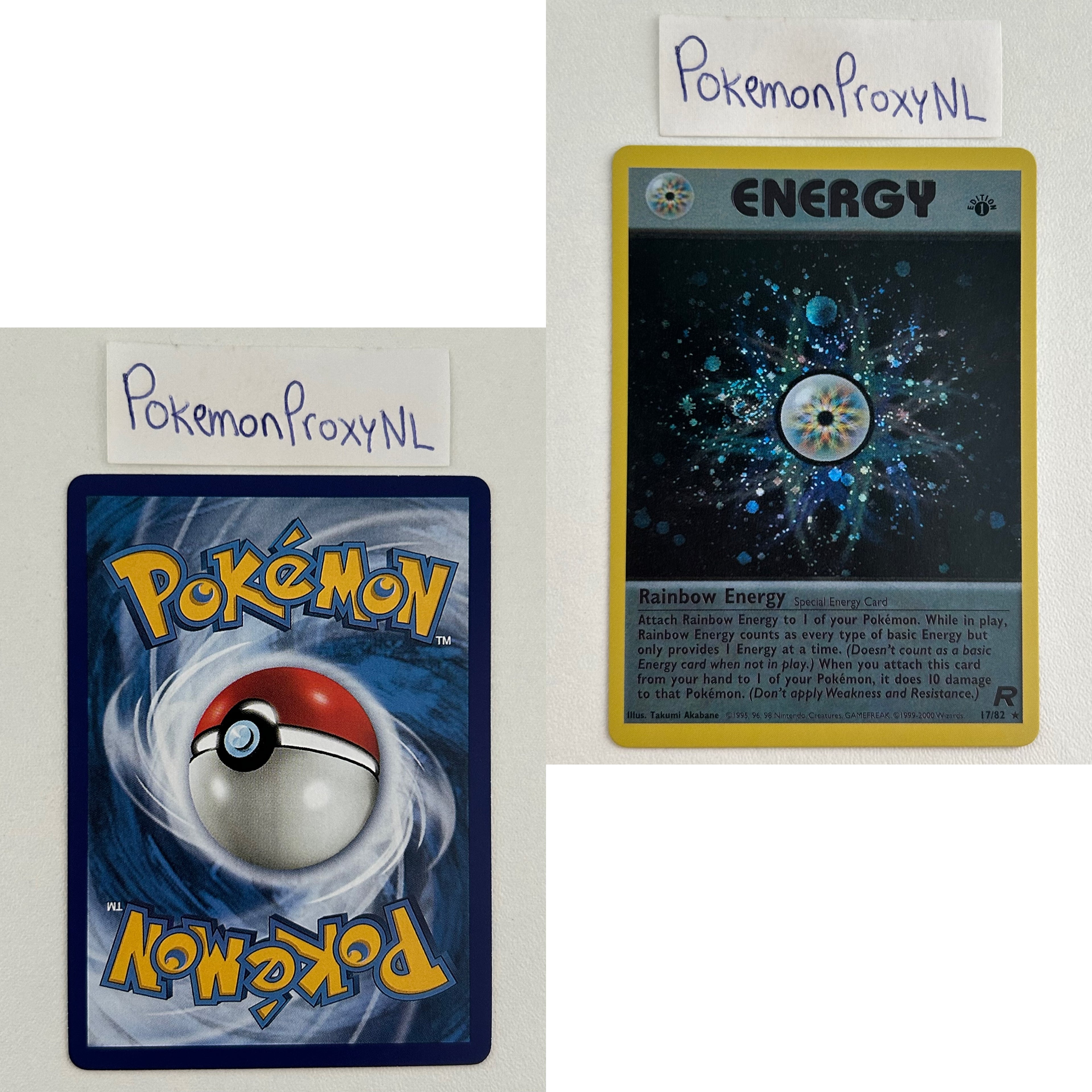 Team Rocket Set (first edition) (RO) / 1/82 - 83/82 / 1999 / PROXY Pokémon TCG card(s)