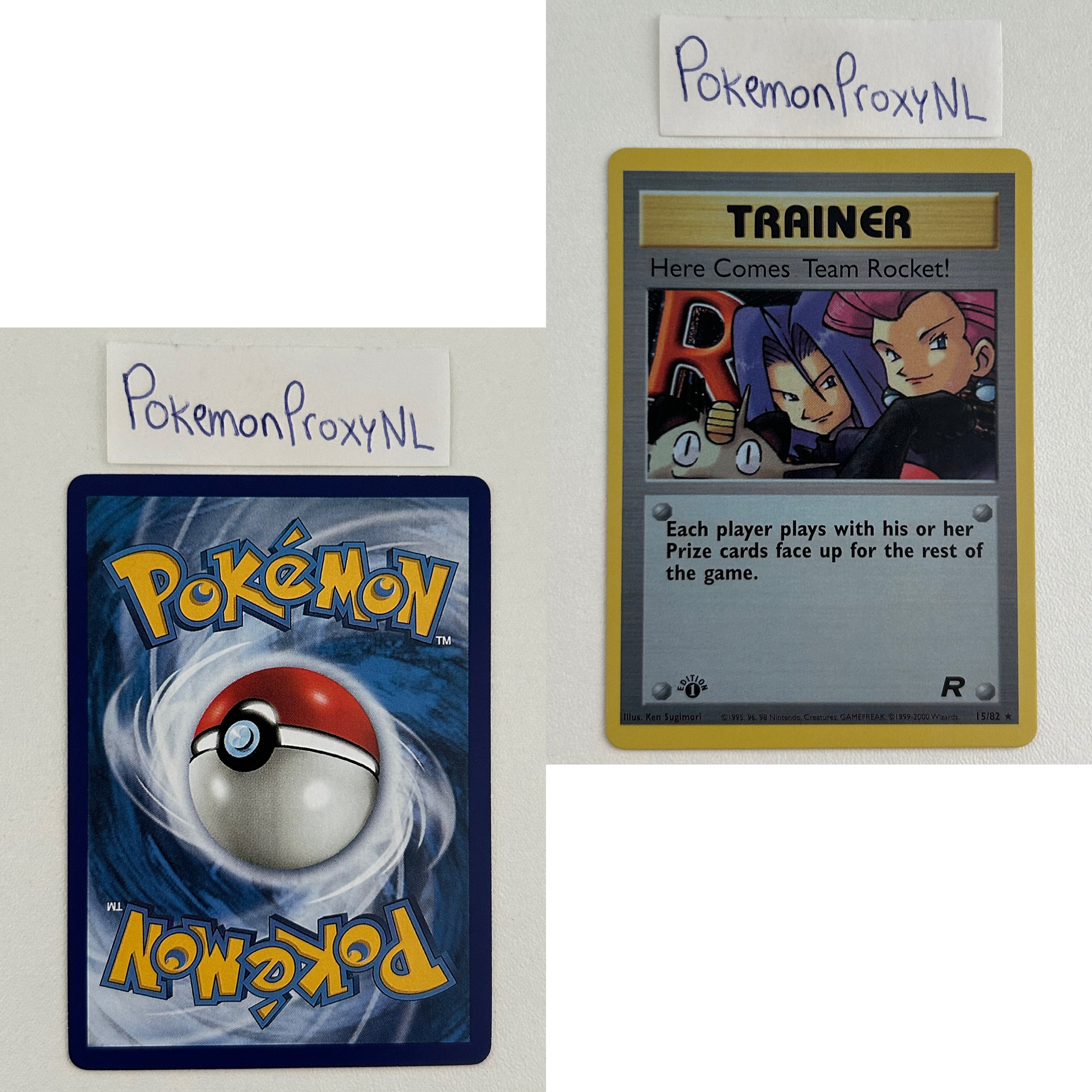 Team Rocket Set (first edition) (RO) / 1/82 - 83/82 / 1999 / PROXY Pokémon TCG card(s)