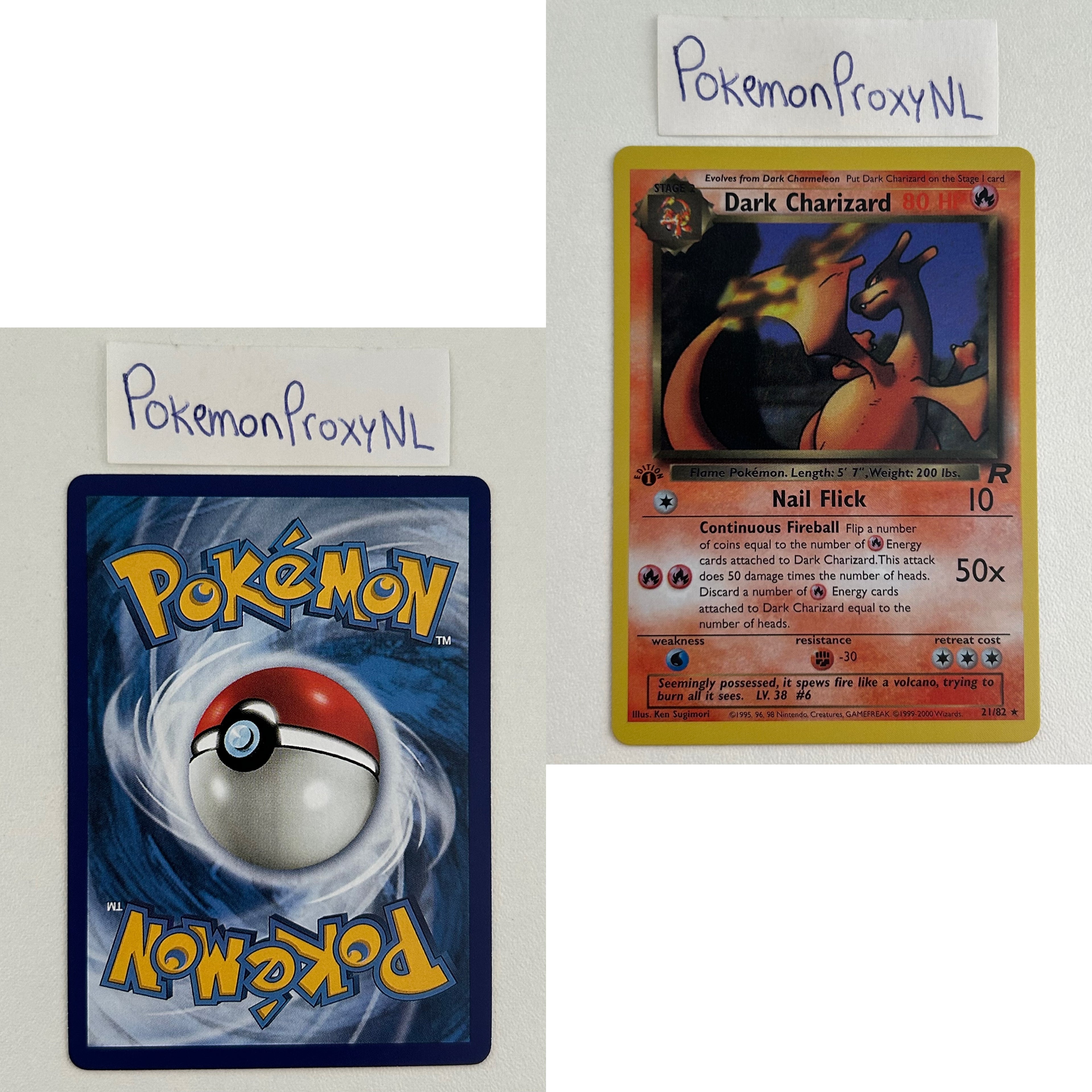 Team Rocket Set (first edition) (RO) / 1/82 - 83/82 / 1999 / PROXY Pokémon TCG card(s)
