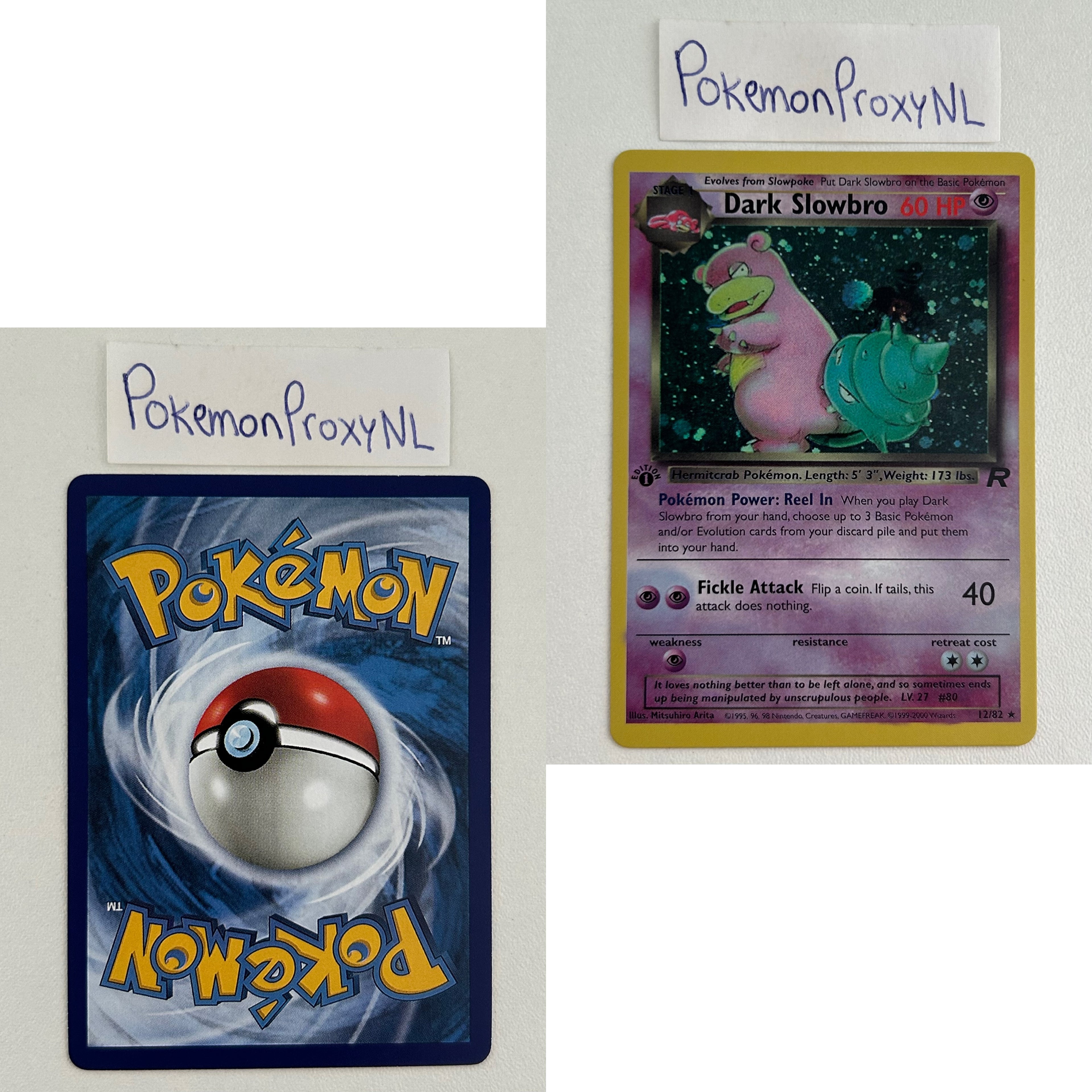 Team Rocket Set (first edition) (RO) / 1/82 - 83/82 / 1999 / PROXY Pokémon TCG card(s)