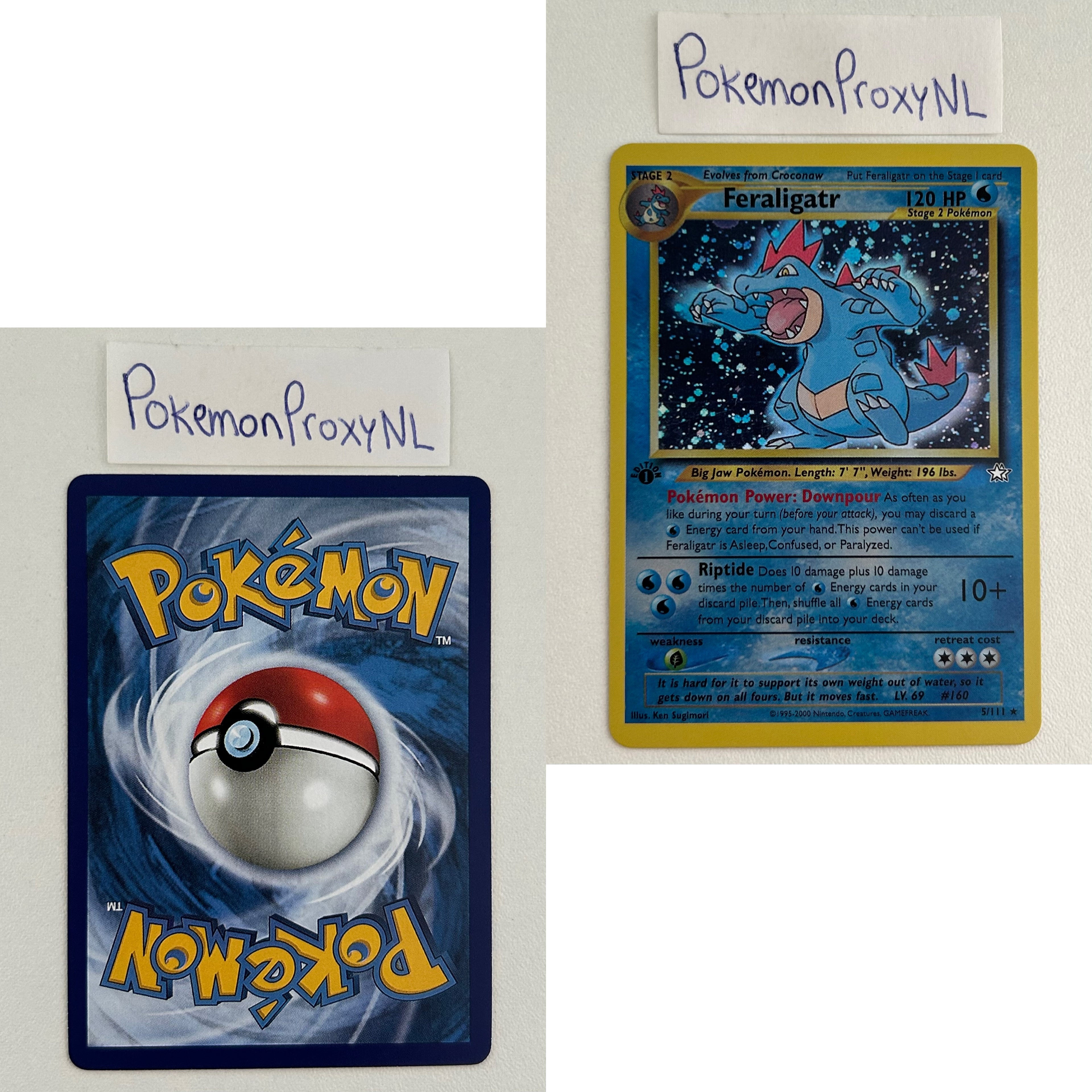 Neo Genesis Set (first edition) (N1) / 1/111 - 111/111 / 2000 / PROXY Pokémon TCG card(s)