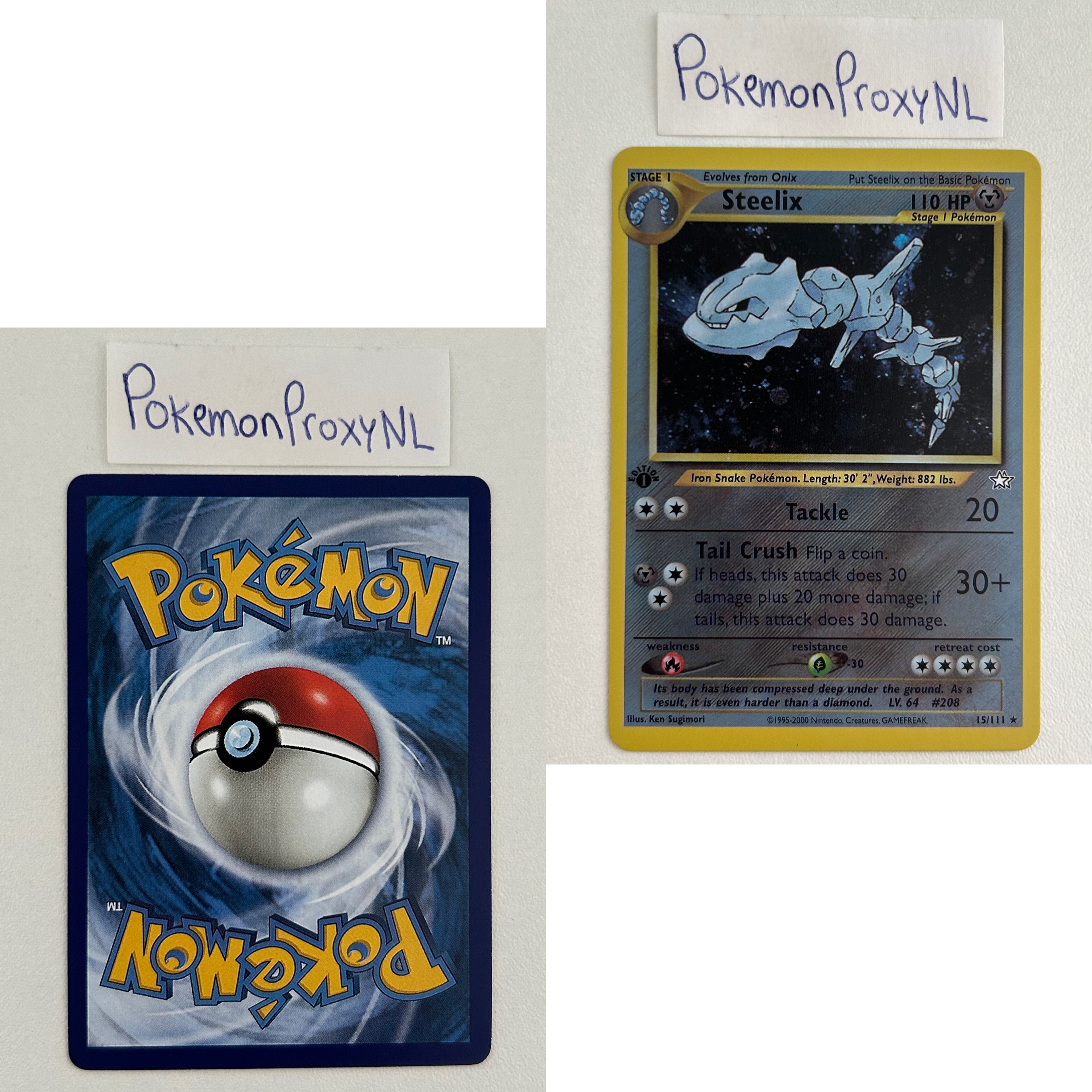 Neo Genesis Set (first edition) (N1) / 1/111 - 111/111 / 2000 / PROXY Pokémon TCG card(s)
