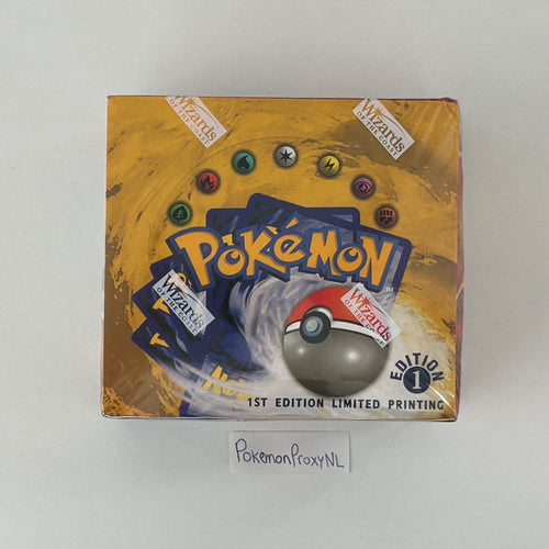 Boosterbox: Base Set Set (first edition + shadowless) (BS) / 1/102 - 102/102 / 1999 / PROXY Pokémon TCG card(s)