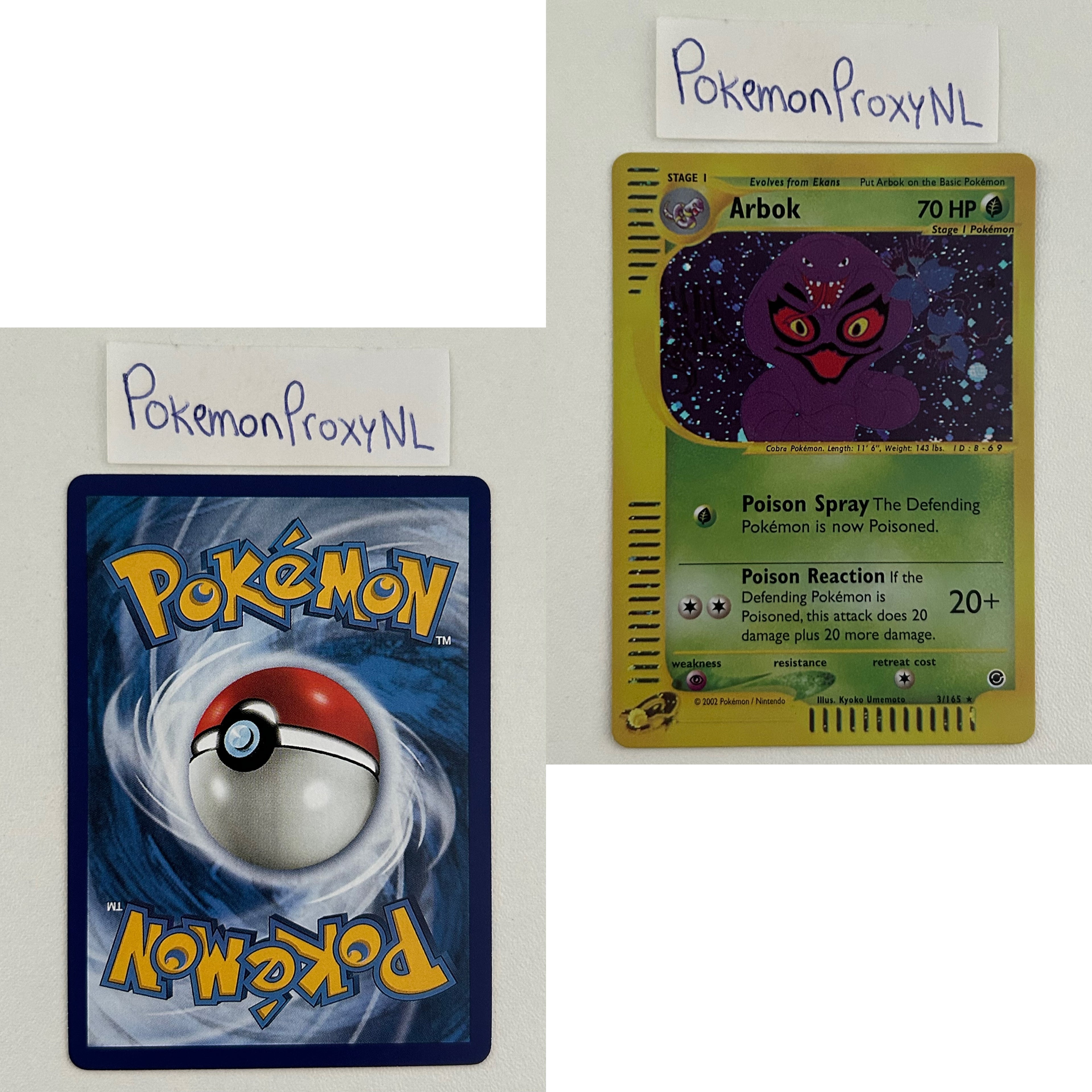 Expedition Set (EX) / 1/165 - 165/165 / 2002 / PROXY Pokémon TCG card(s)
