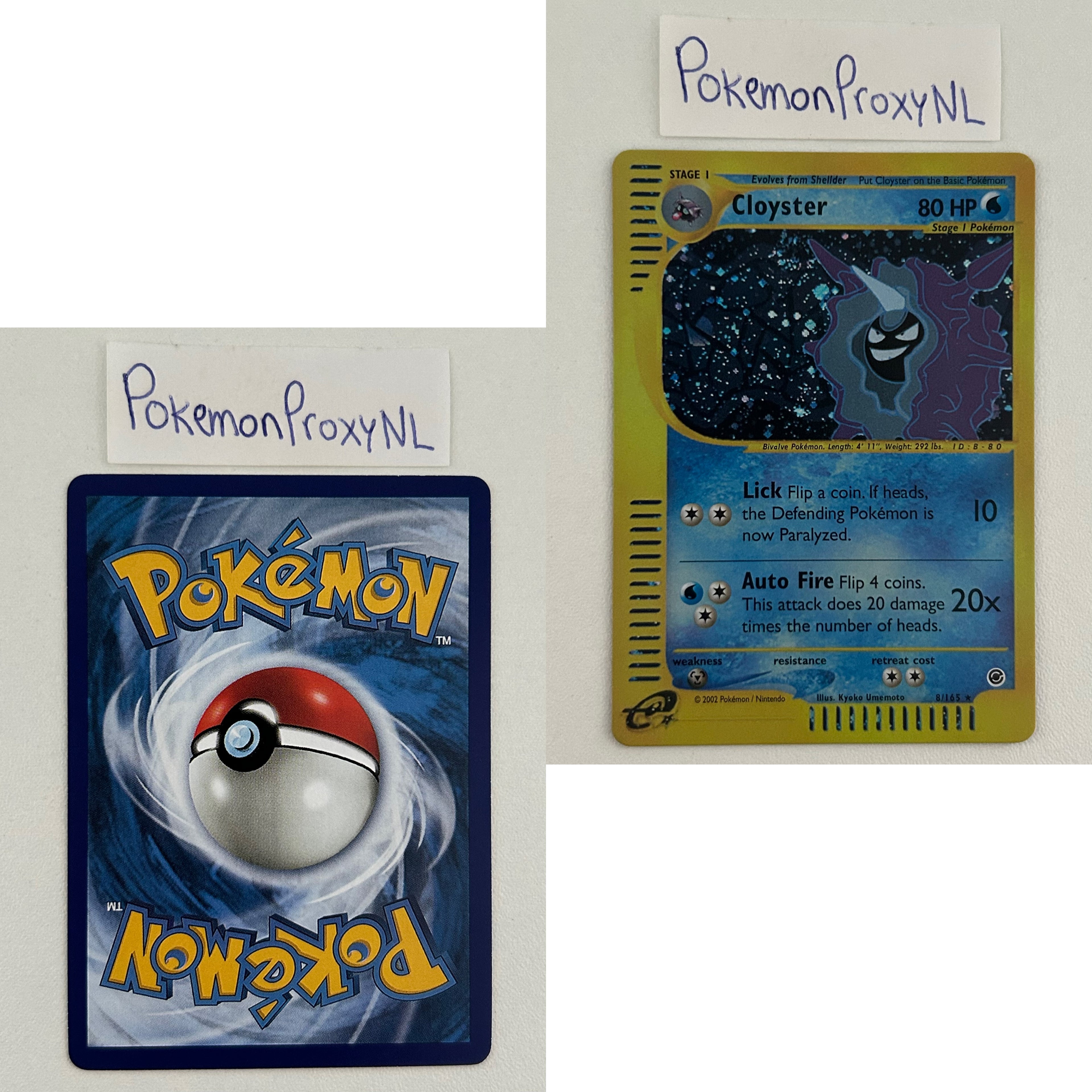 Expedition Set (EX) / 1/165 - 165/165 / 2002 / PROXY Pokémon TCG card(s)