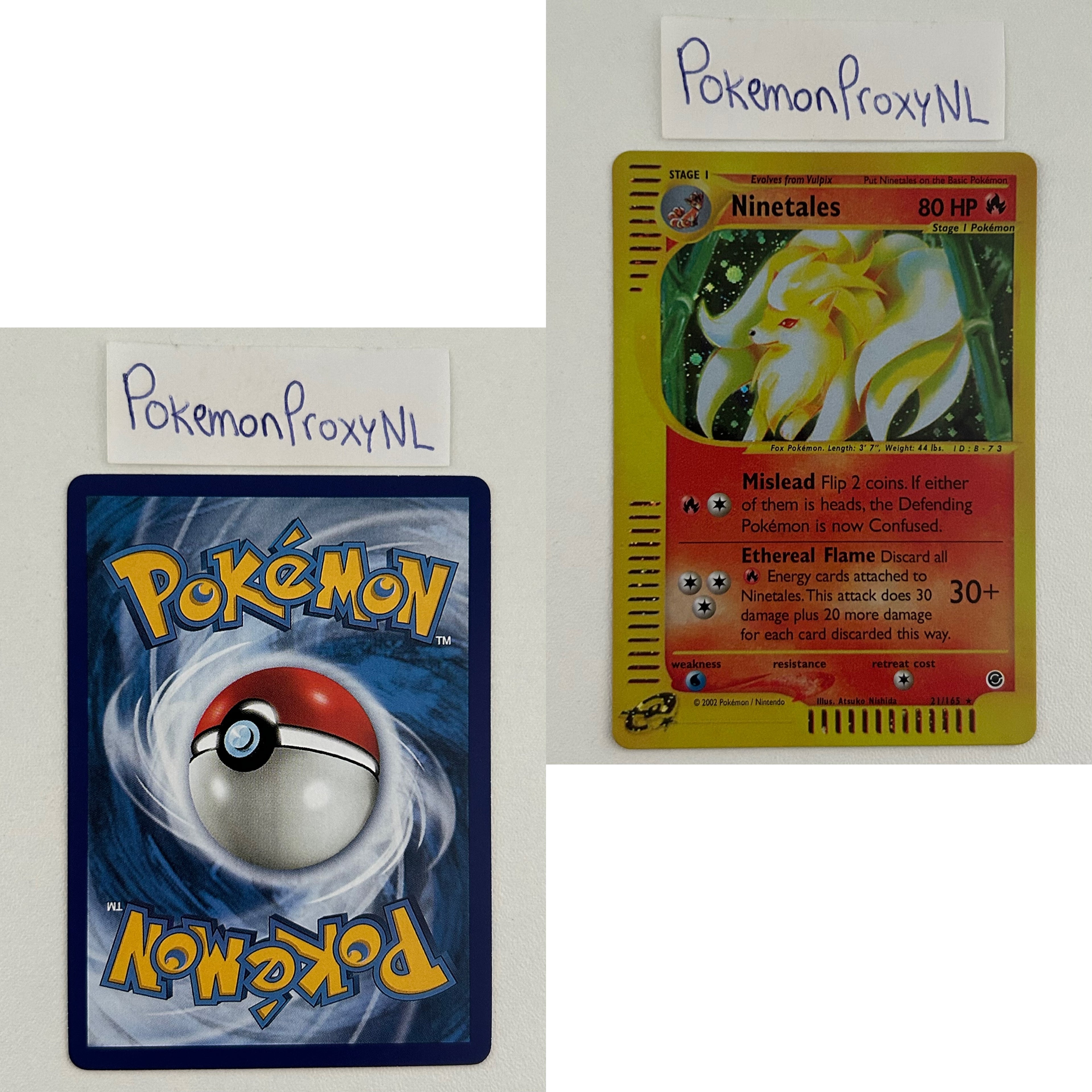 Expedition Set (EX) / 1/165 - 165/165 / 2002 / PROXY Pokémon TCG card(s)
