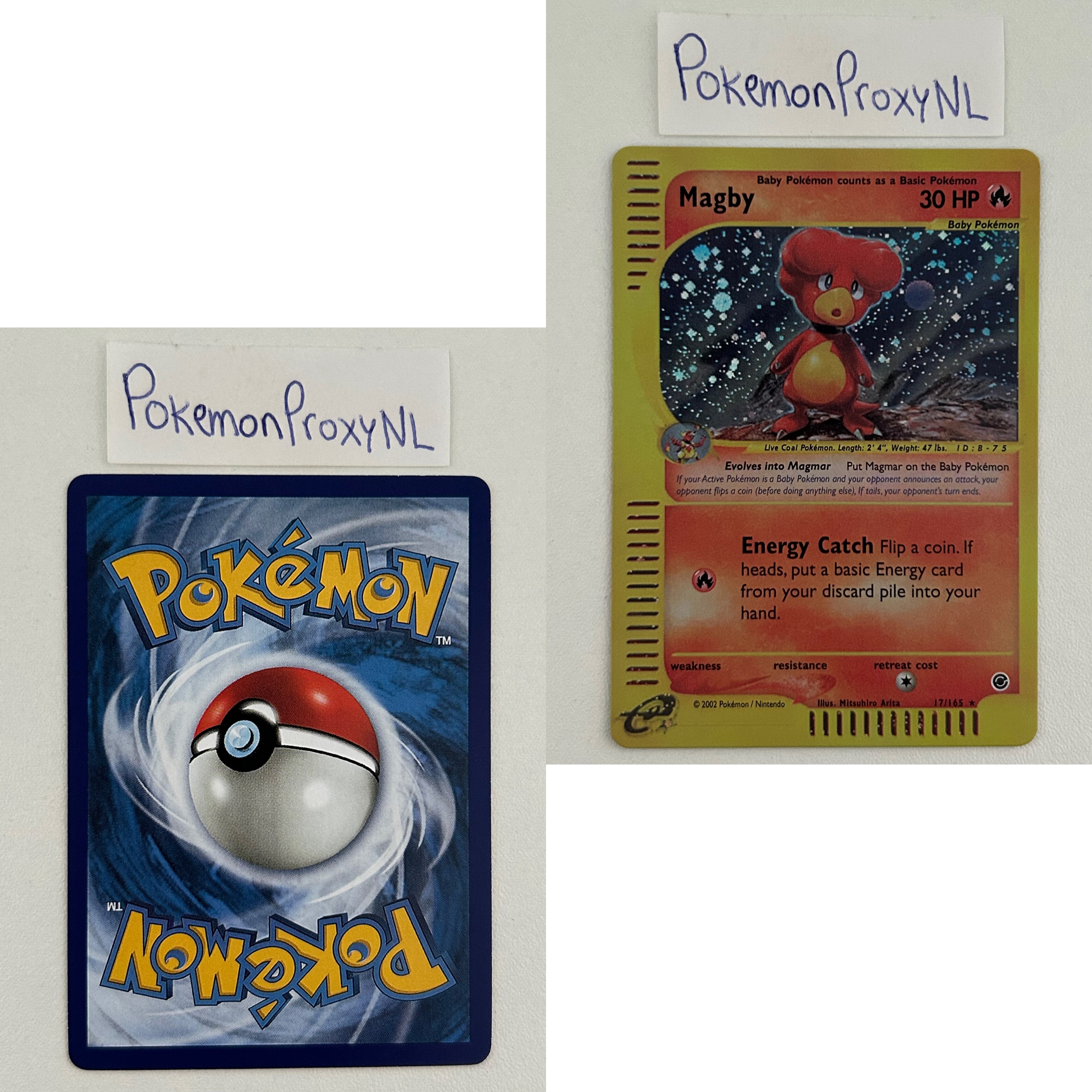 Expedition Set (EX) / 1/165 - 165/165 / 2002 / PROXY Pokémon TCG card(s)