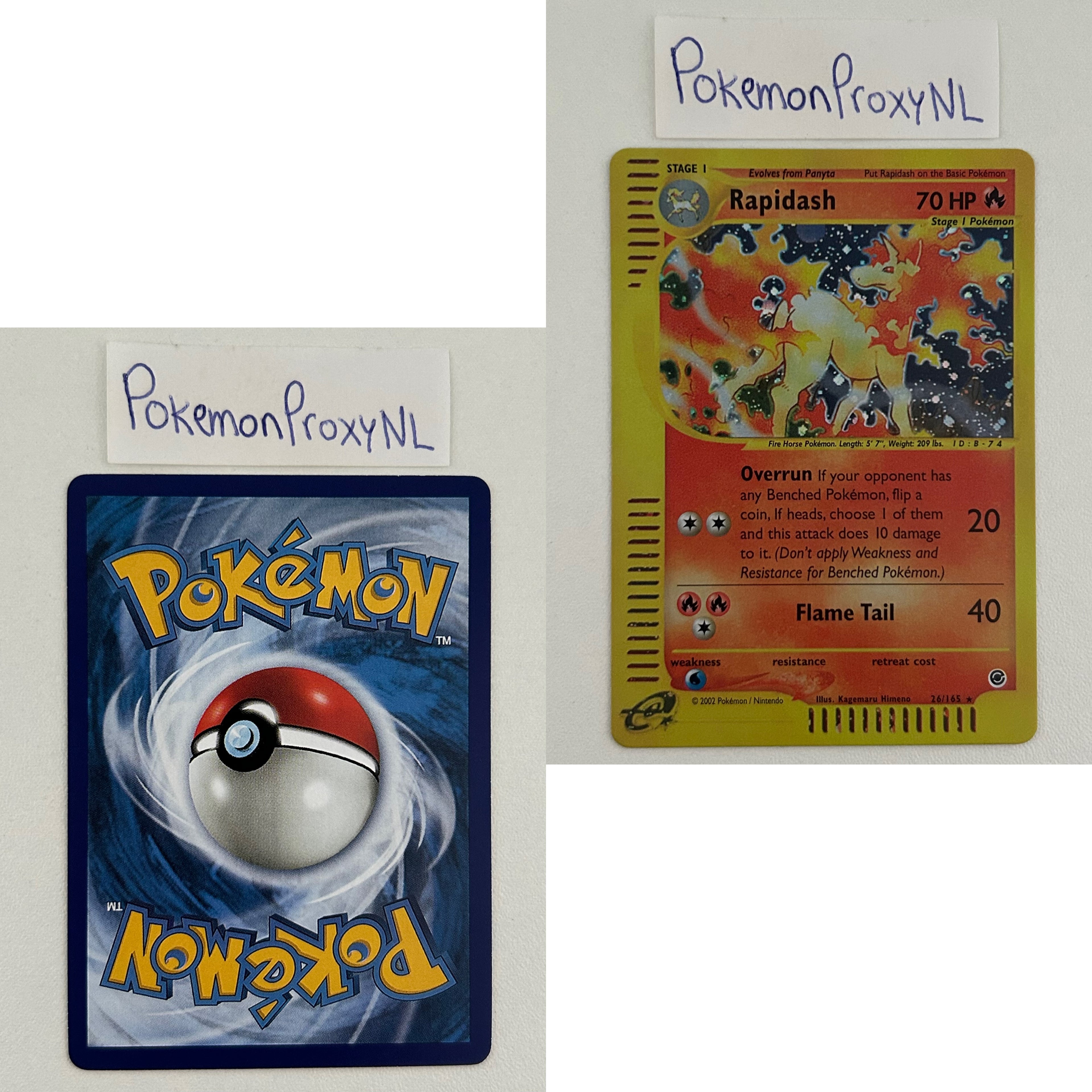 Expedition Set (EX) / 1/165 - 165/165 / 2002 / PROXY Pokémon TCG card(s)