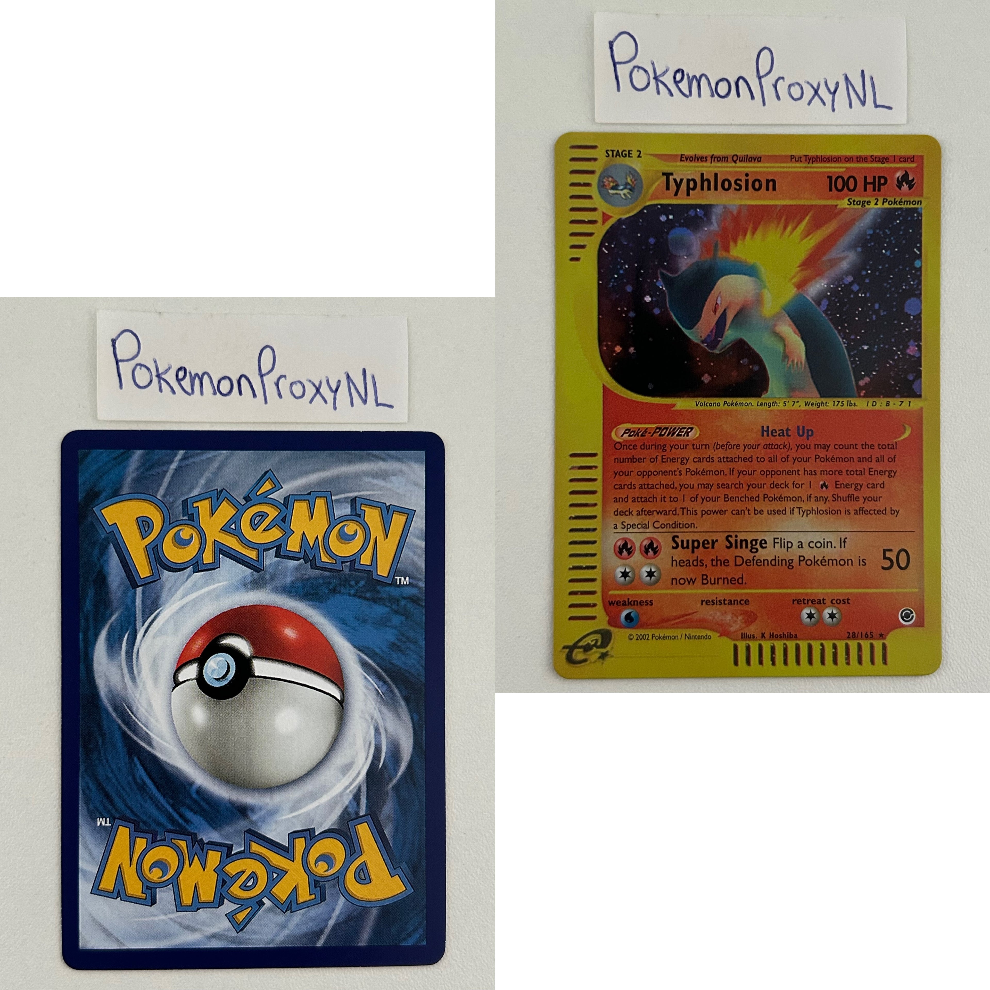 Expedition Set (EX) / 1/165 - 165/165 / 2002 / PROXY Pokémon TCG card(s)