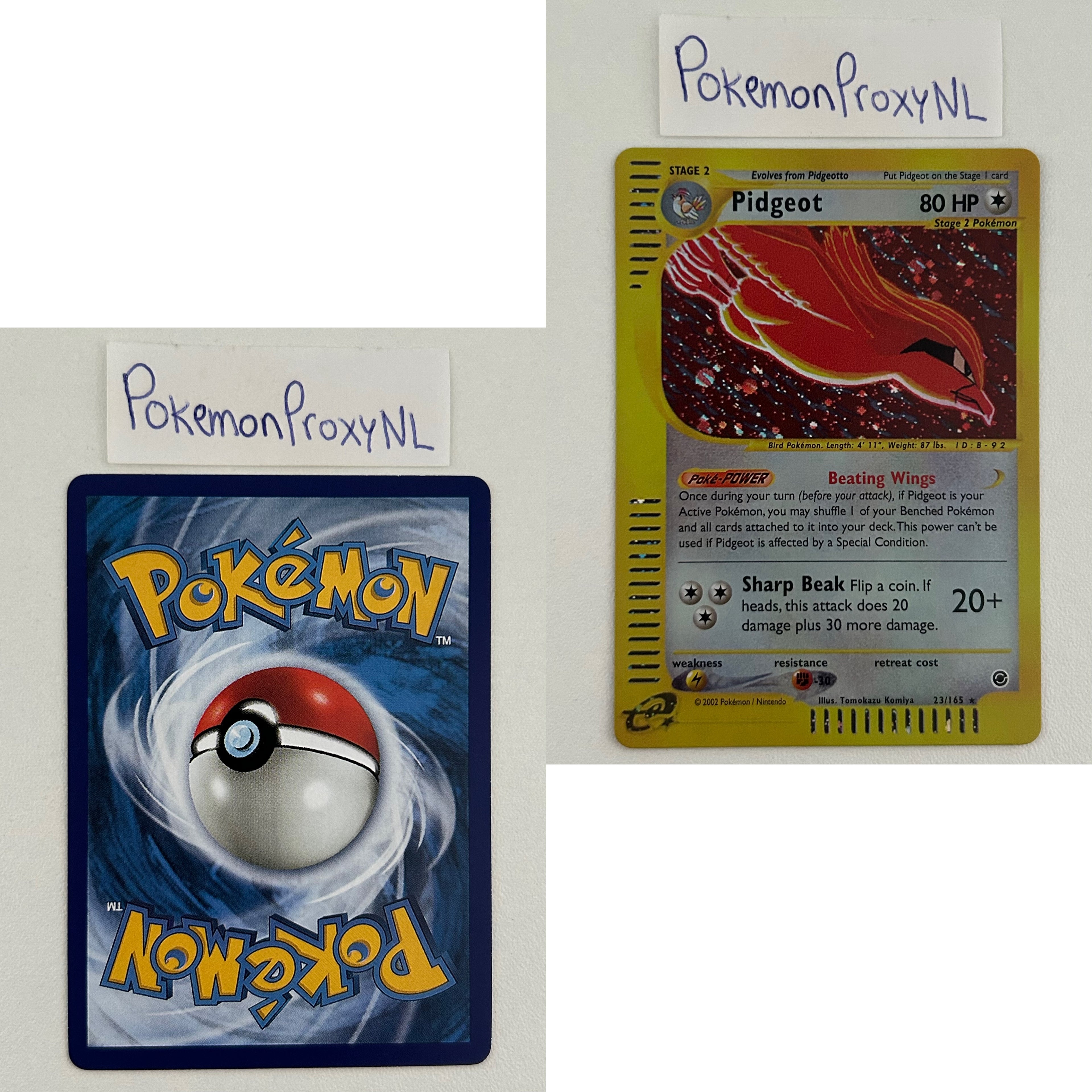 Expedition Set (EX) / 1/165 - 165/165 / 2002 / PROXY Pokémon TCG card(s)