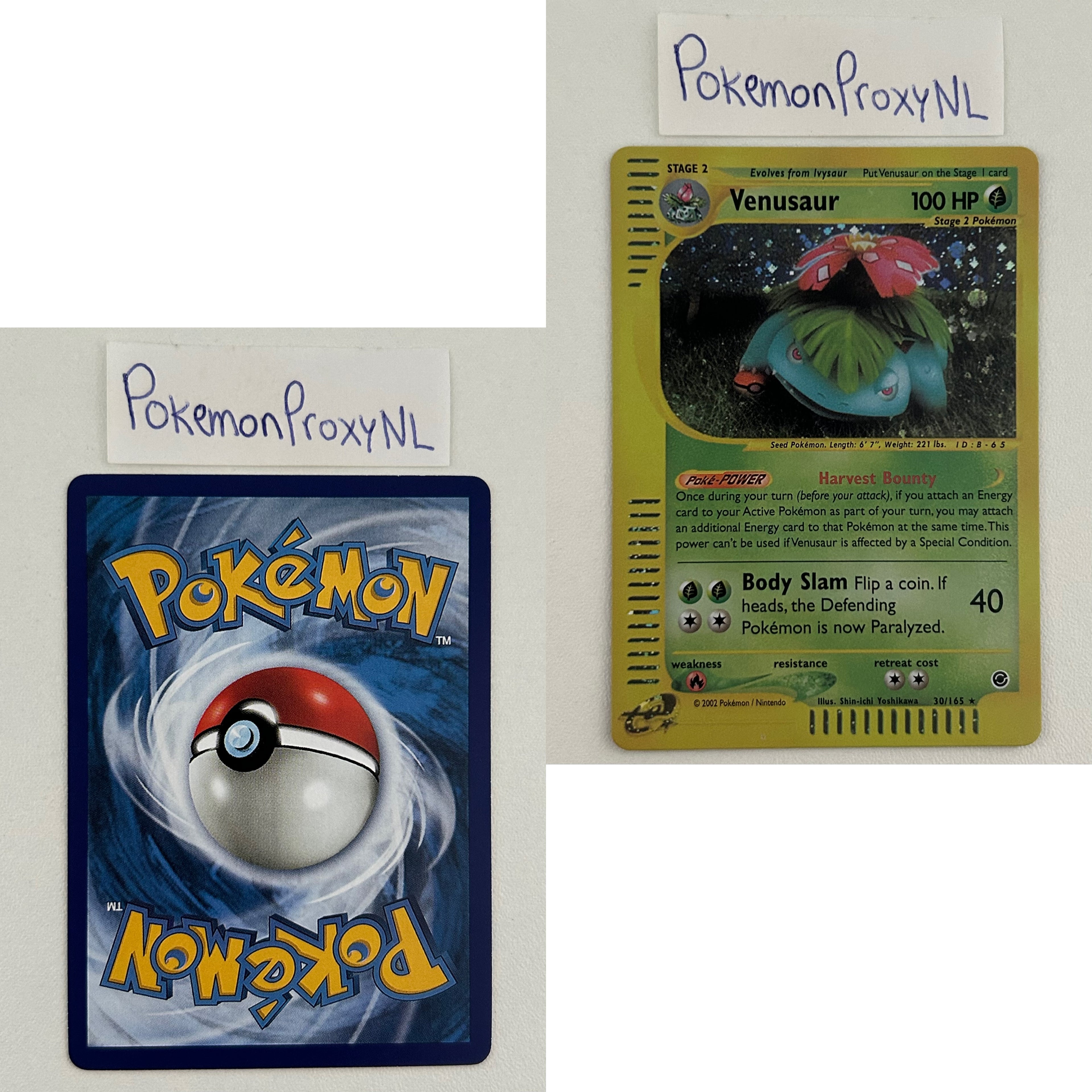 Expedition Set (EX) / 1/165 - 165/165 / 2002 / PROXY Pokémon TCG card(s)