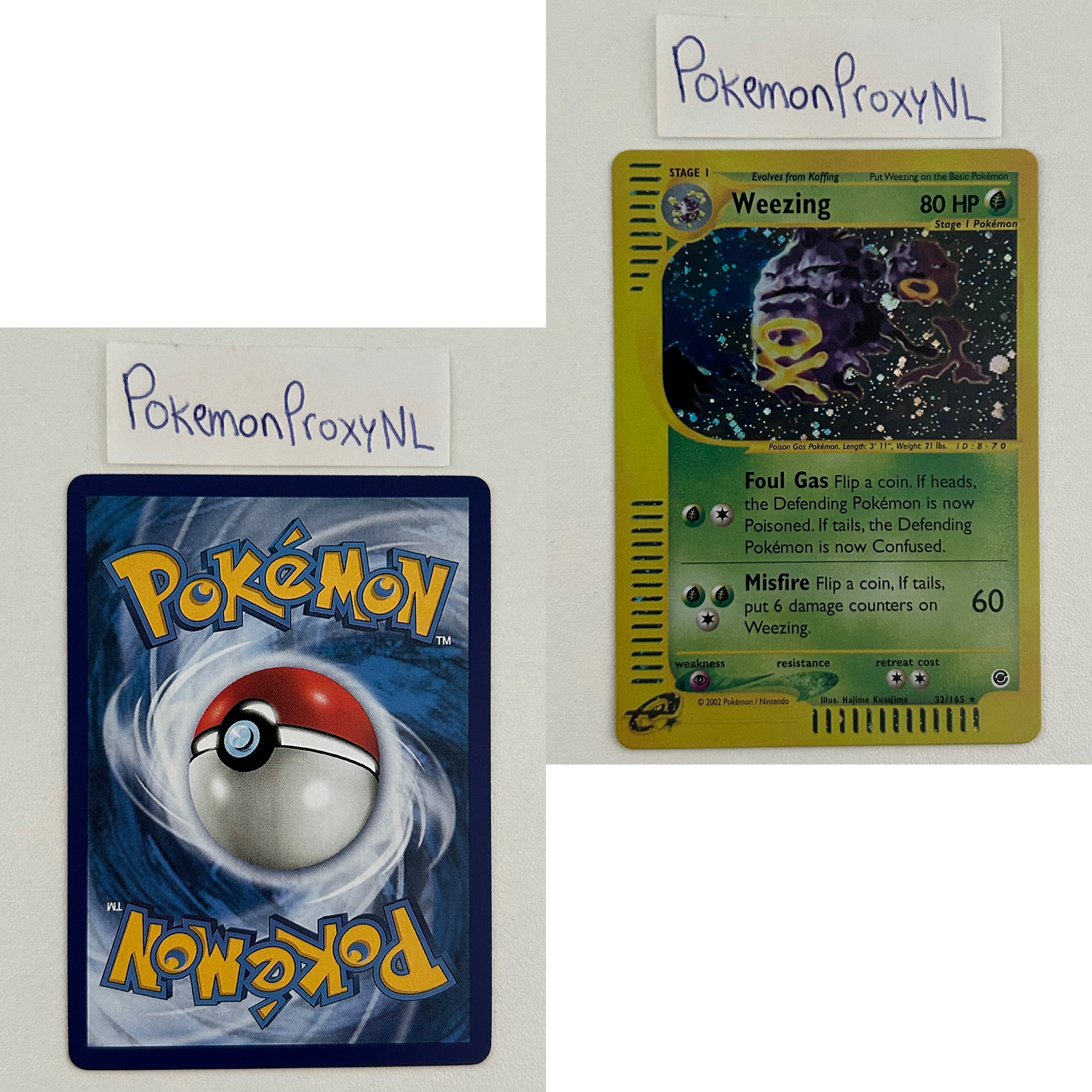 Expedition Set (EX) / 1/165 - 165/165 / 2002 / PROXY Pokémon TCG card(s)