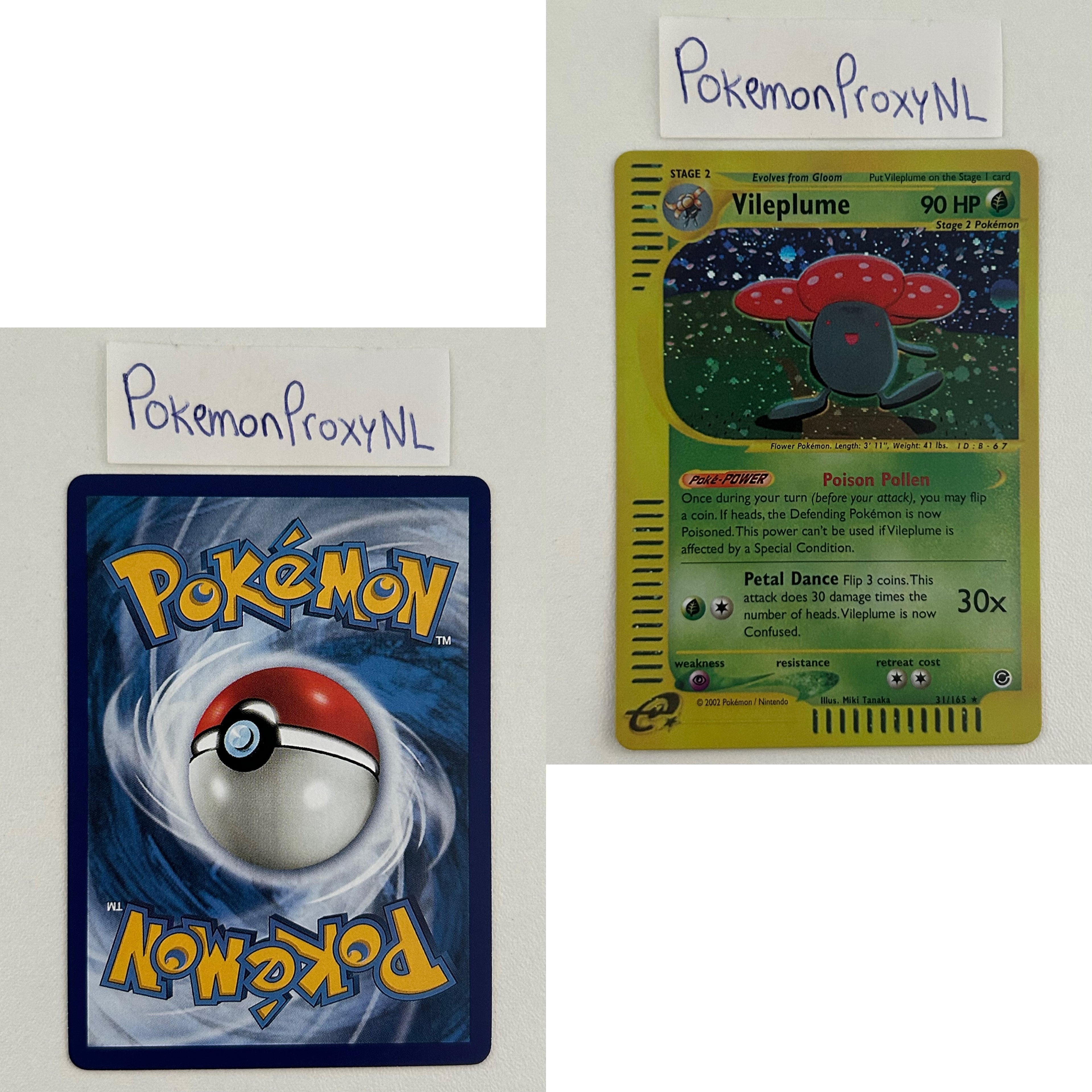 Expedition Set (EX) / 1/165 - 165/165 / 2002 / PROXY Pokémon TCG card(s)