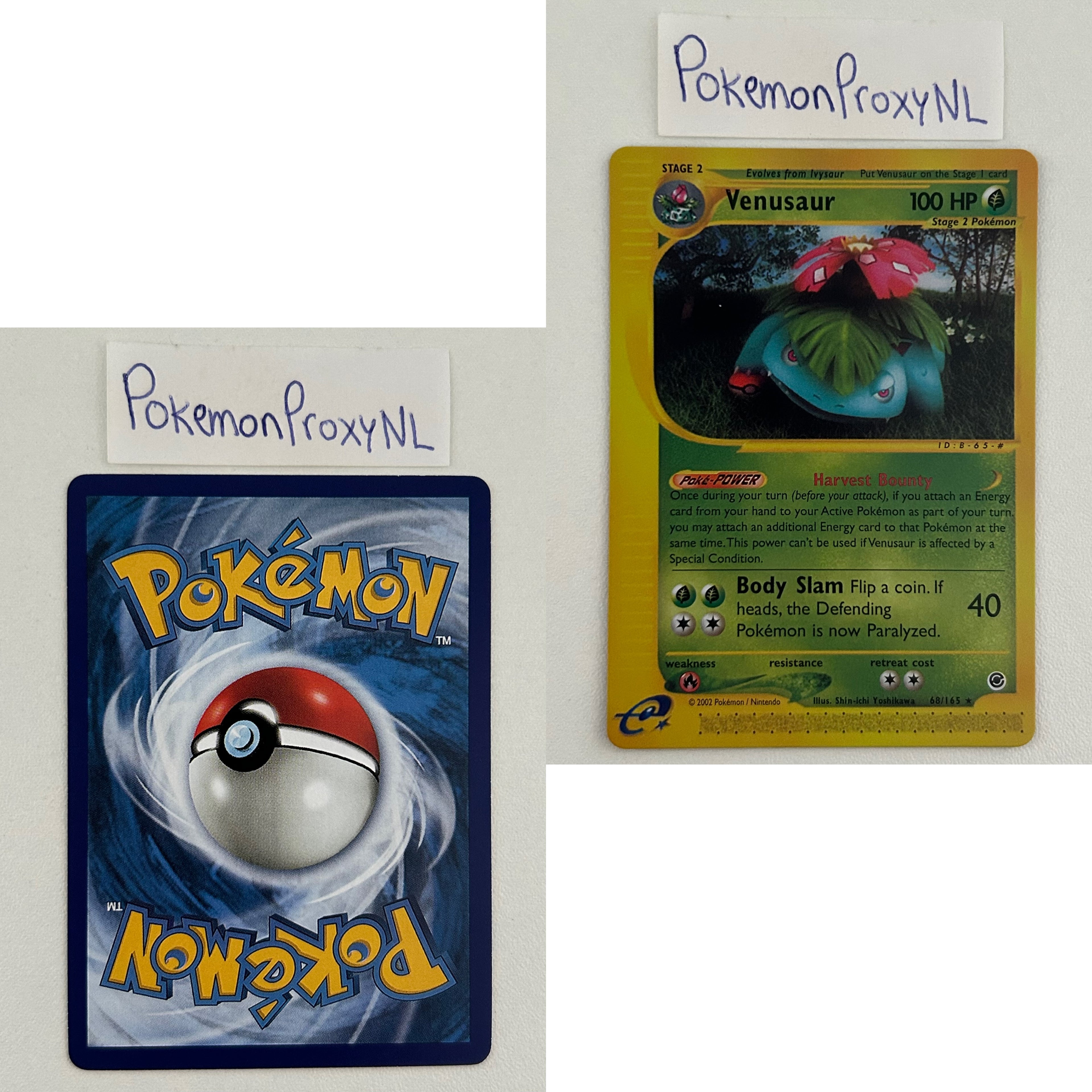 Expedition Set (EX) / 1/165 - 165/165 / 2002 / PROXY Pokémon TCG card(s)