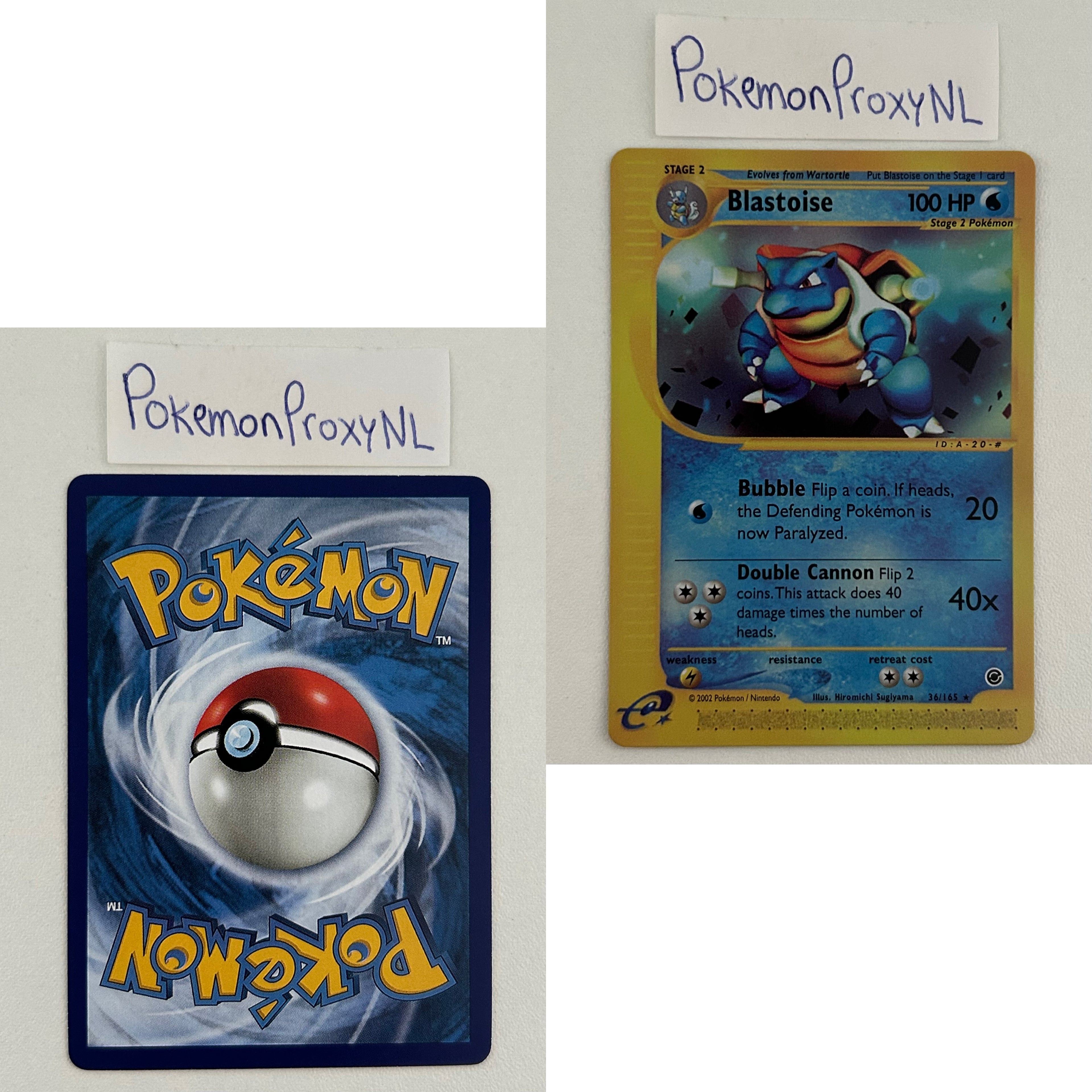 Expedition Set (EX) / 1/165 - 165/165 / 2002 / PROXY Pokémon TCG card(s)