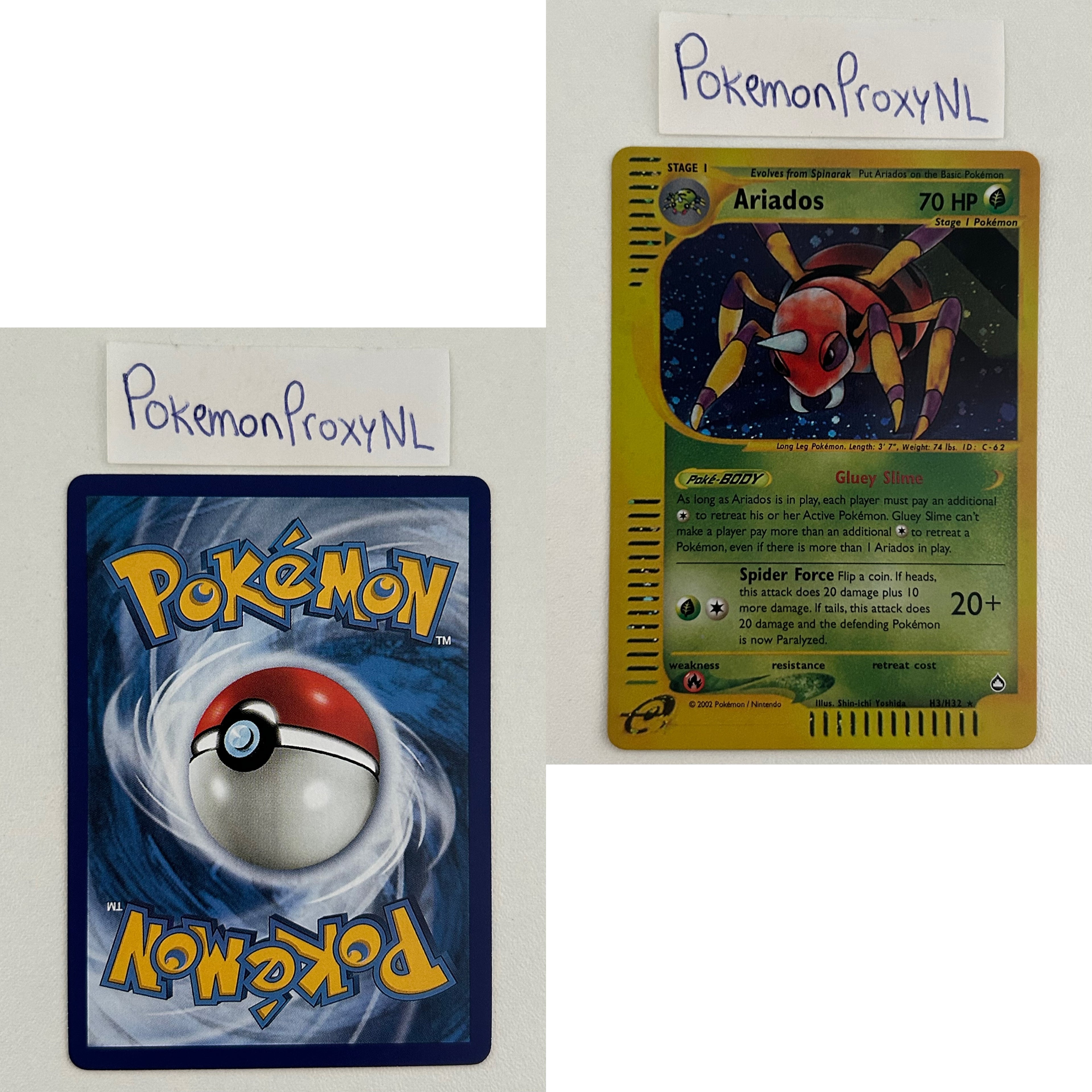 Aquapolis Set (AQ) / H1/147 - 150/147 / 2003 / PROXY Pokémon TCG card(s)