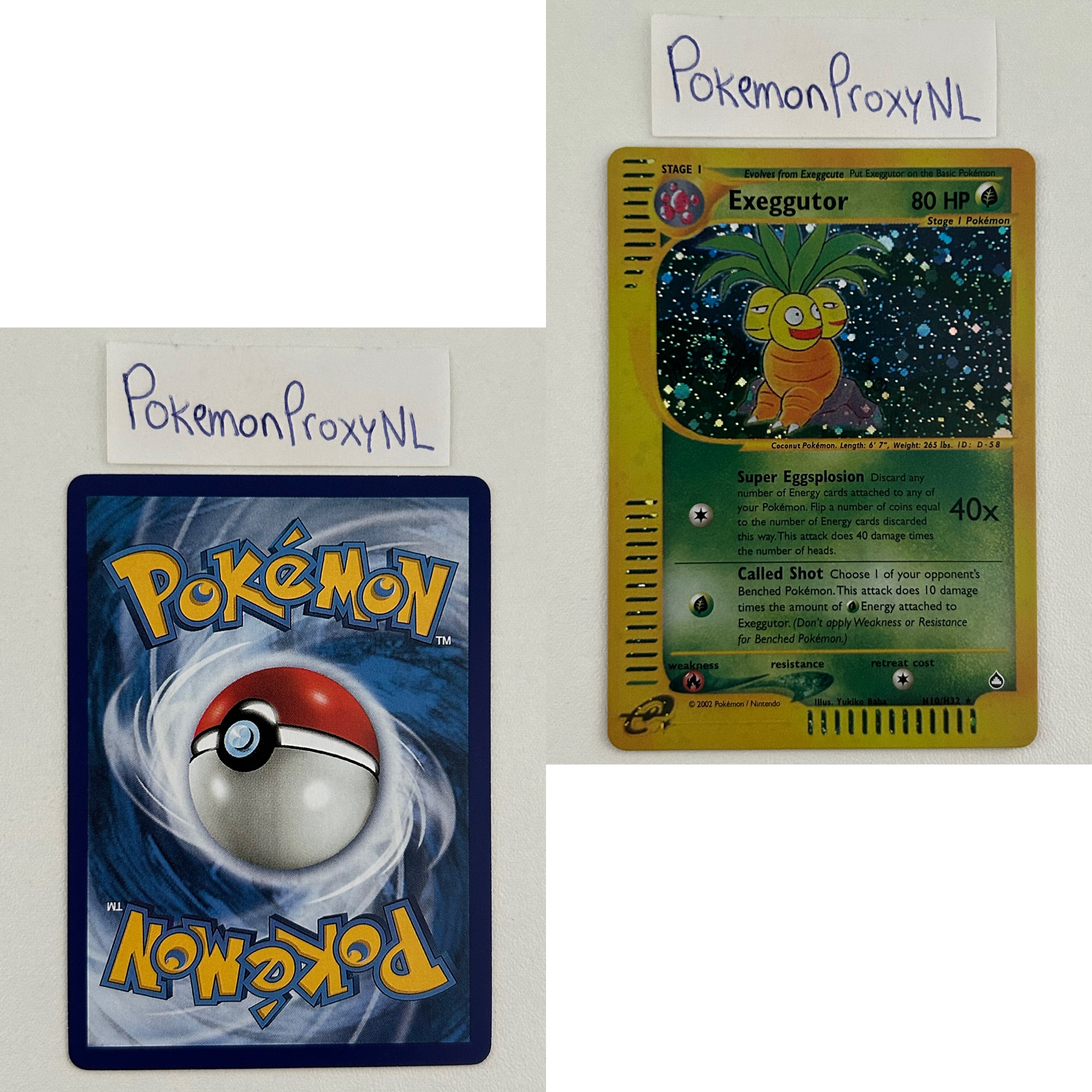 Aquapolis Set (AQ) / H1/147 - 150/147 / 2003 / PROXY Pokémon TCG card(s)