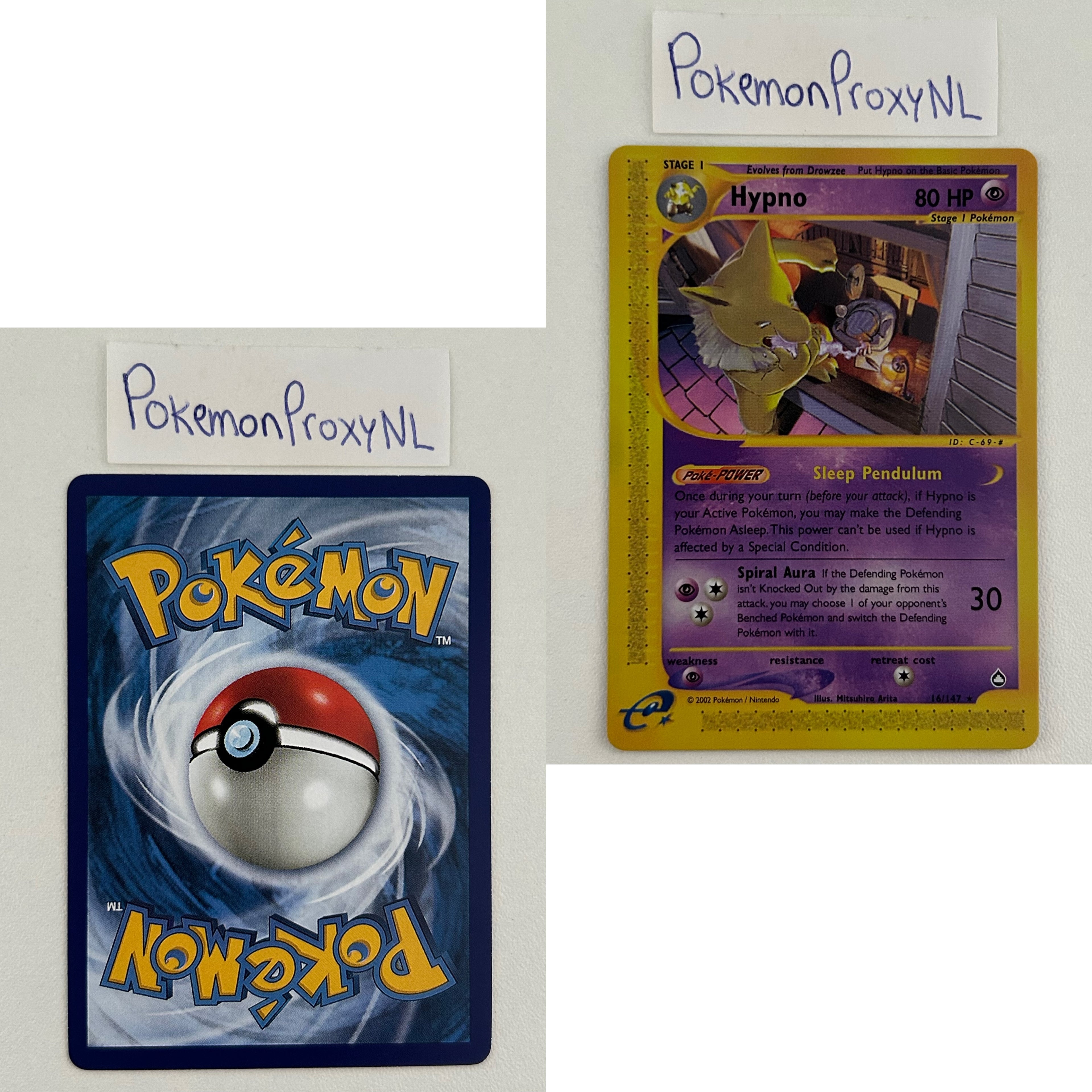 Aquapolis Set (AQ) / H1/147 - 150/147 / 2003 / PROXY Pokémon TCG card(s)