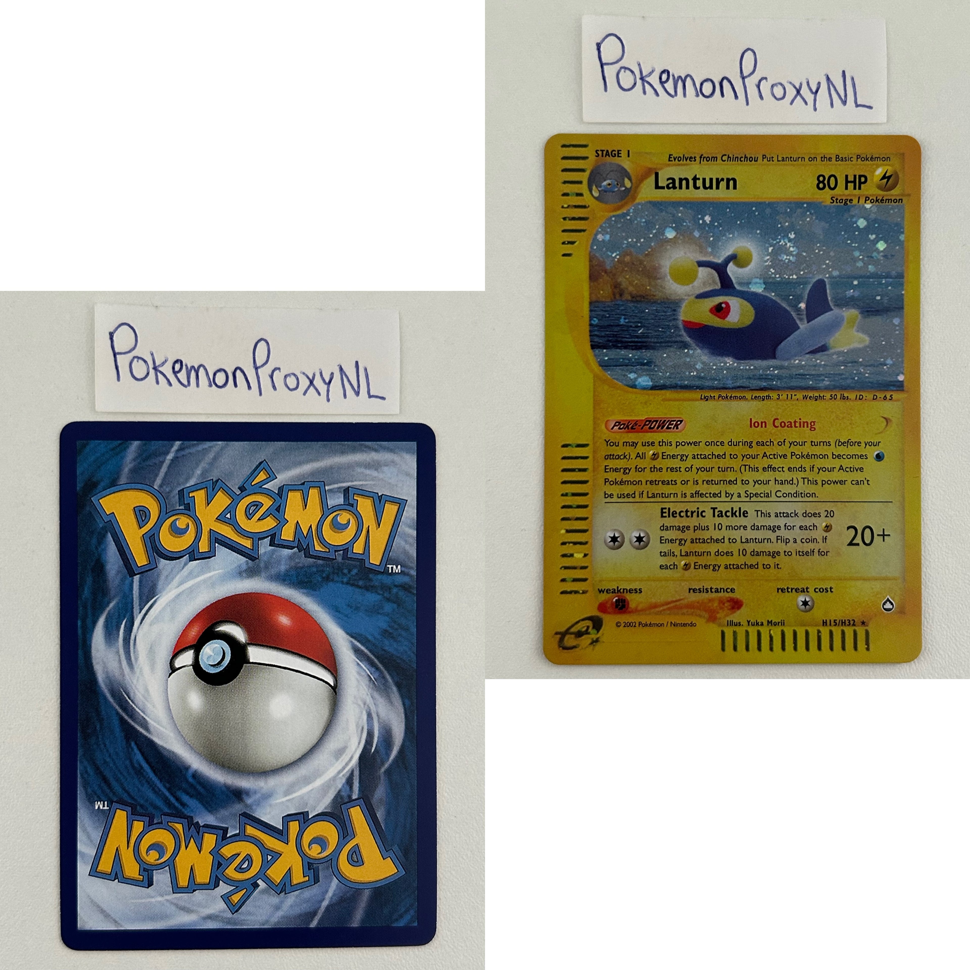 Aquapolis Set (AQ) / H1/147 - 150/147 / 2003 / PROXY Pokémon TCG card(s)