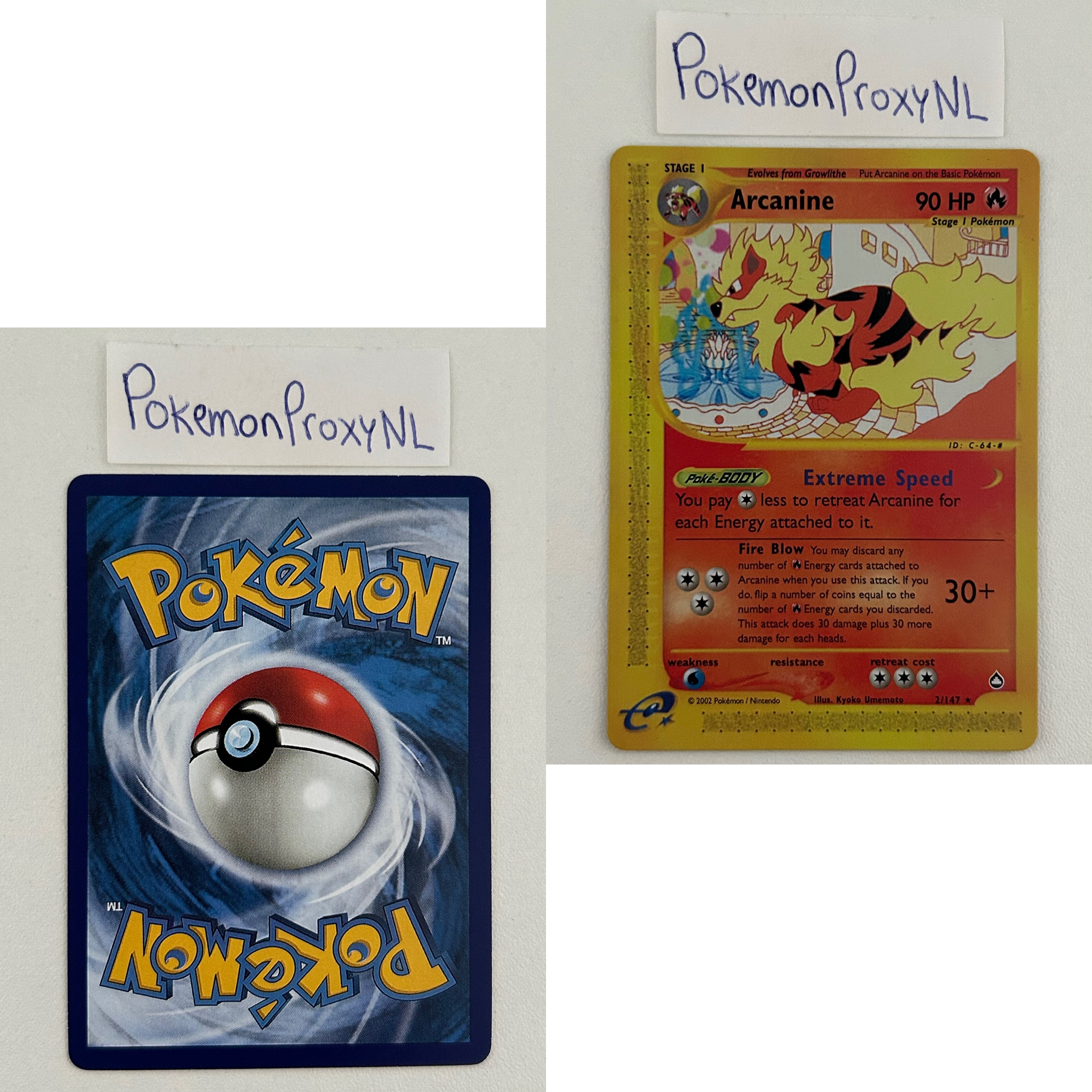 Aquapolis Set (AQ) / H1/147 - 150/147 / 2003 / PROXY Pokémon TCG card(s)
