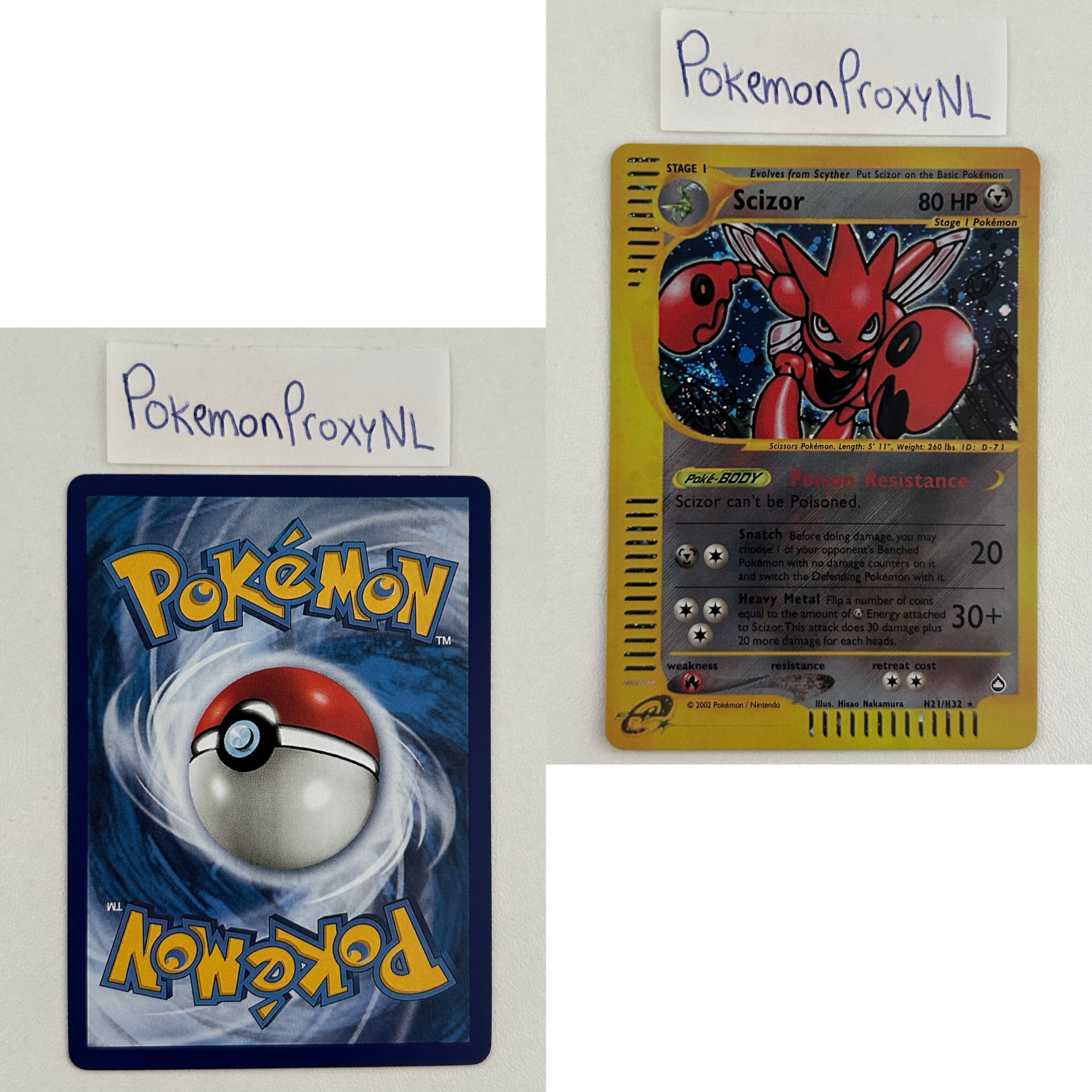 Aquapolis Set (AQ) / H1/147 - 150/147 / 2003 / PROXY Pokémon TCG card(s)