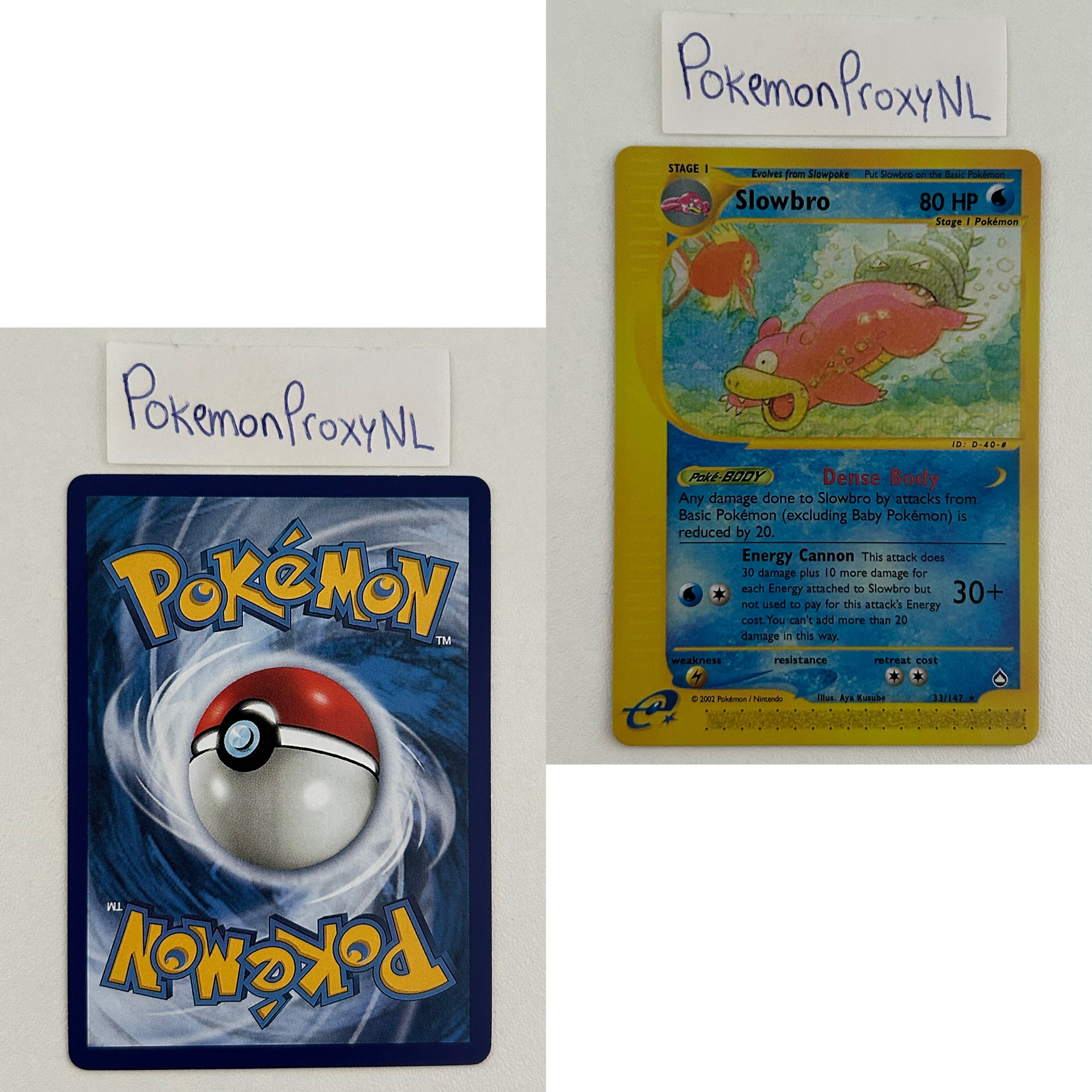 Aquapolis Set (AQ) / H1/147 - 150/147 / 2003 / PROXY Pokémon TCG card(s)