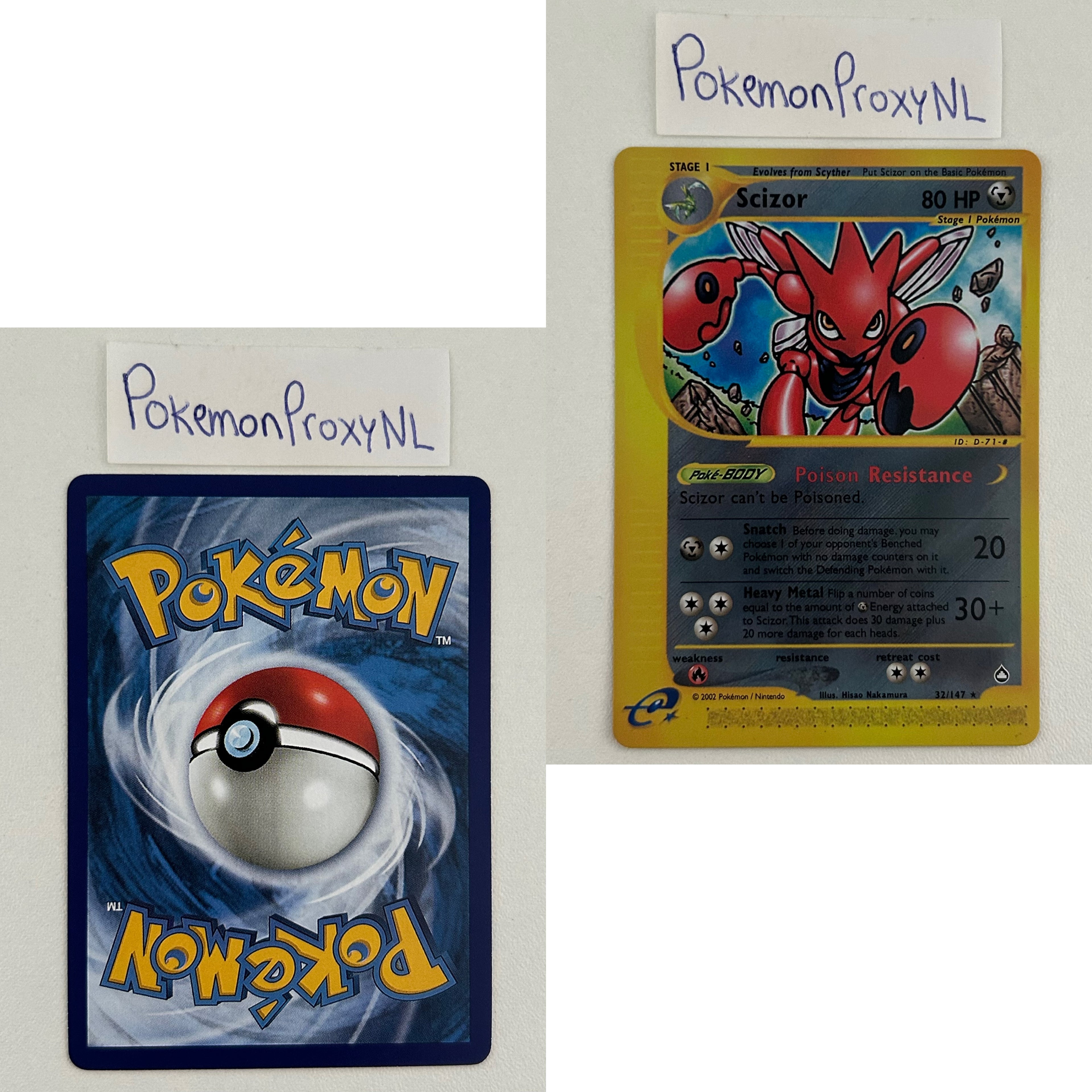 Aquapolis Set (AQ) / H1/147 - 150/147 / 2003 / PROXY Pokémon TCG card(s)