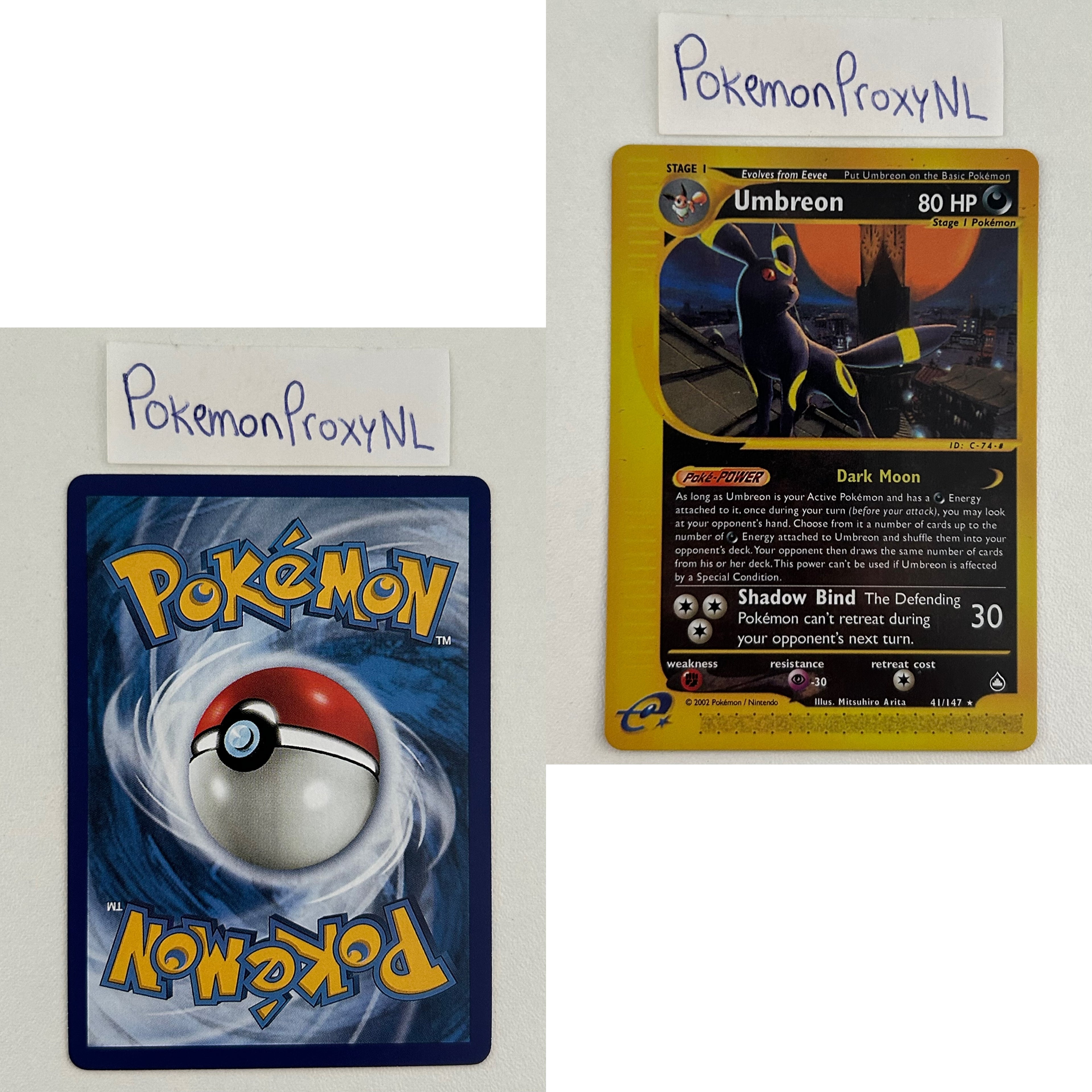 Aquapolis Set (AQ) / H1/147 - 150/147 / 2003 / PROXY Pokémon TCG card(s)
